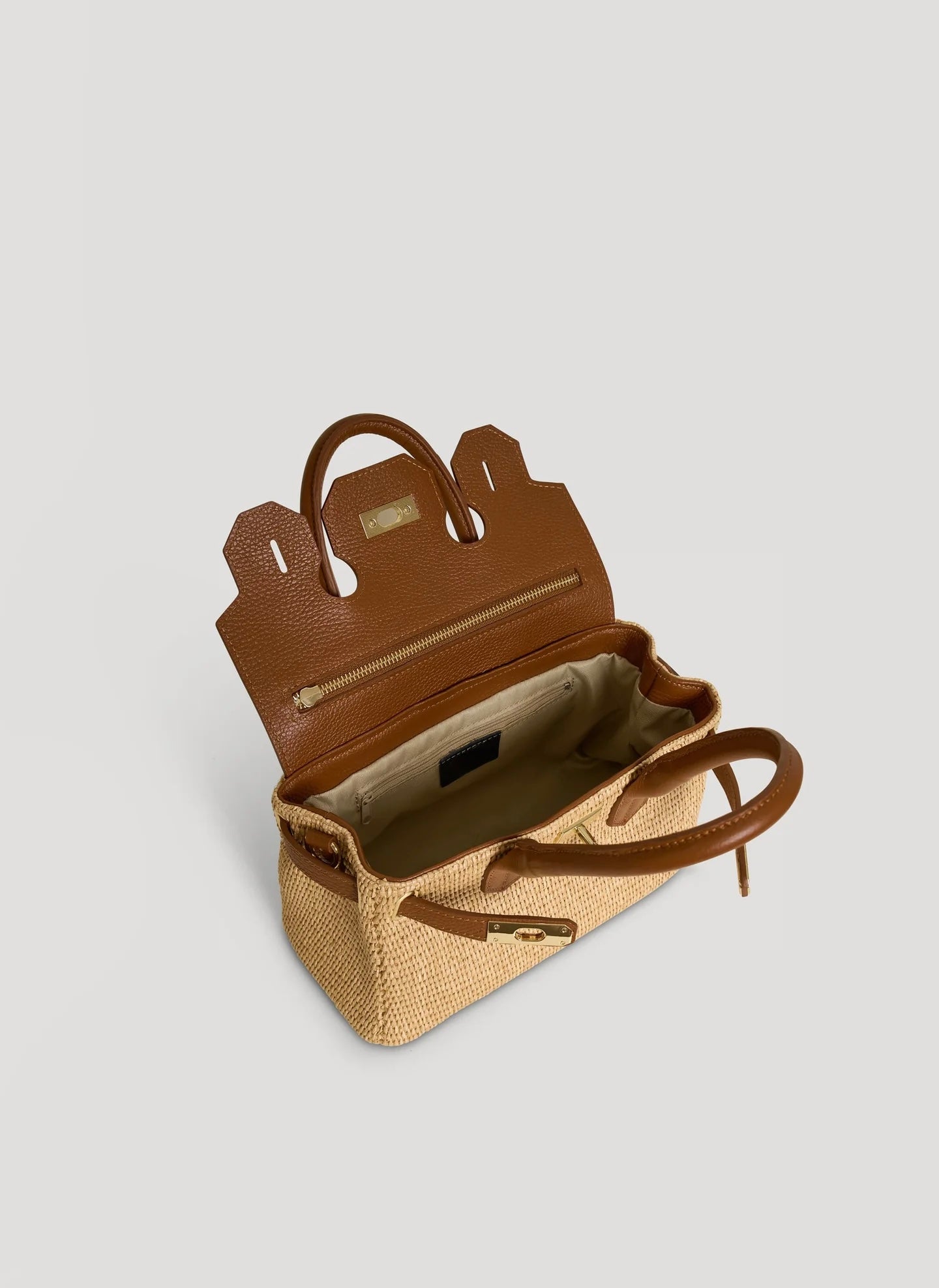 VELTRANO Montalcino Raffia | Borsa in Rafia e Pelle Made in Italy