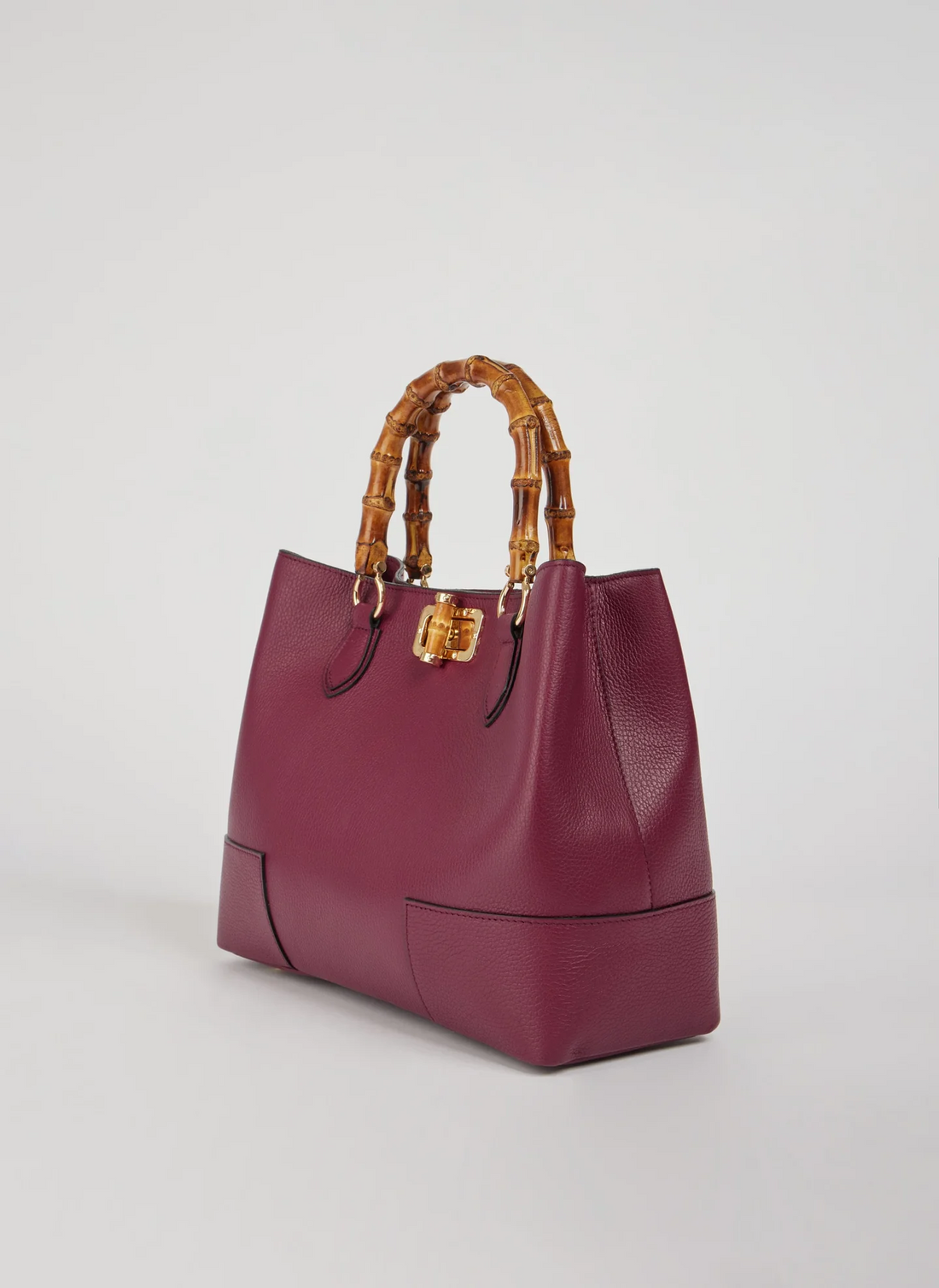 Bambù Bag in Dollaro Leather Sangre