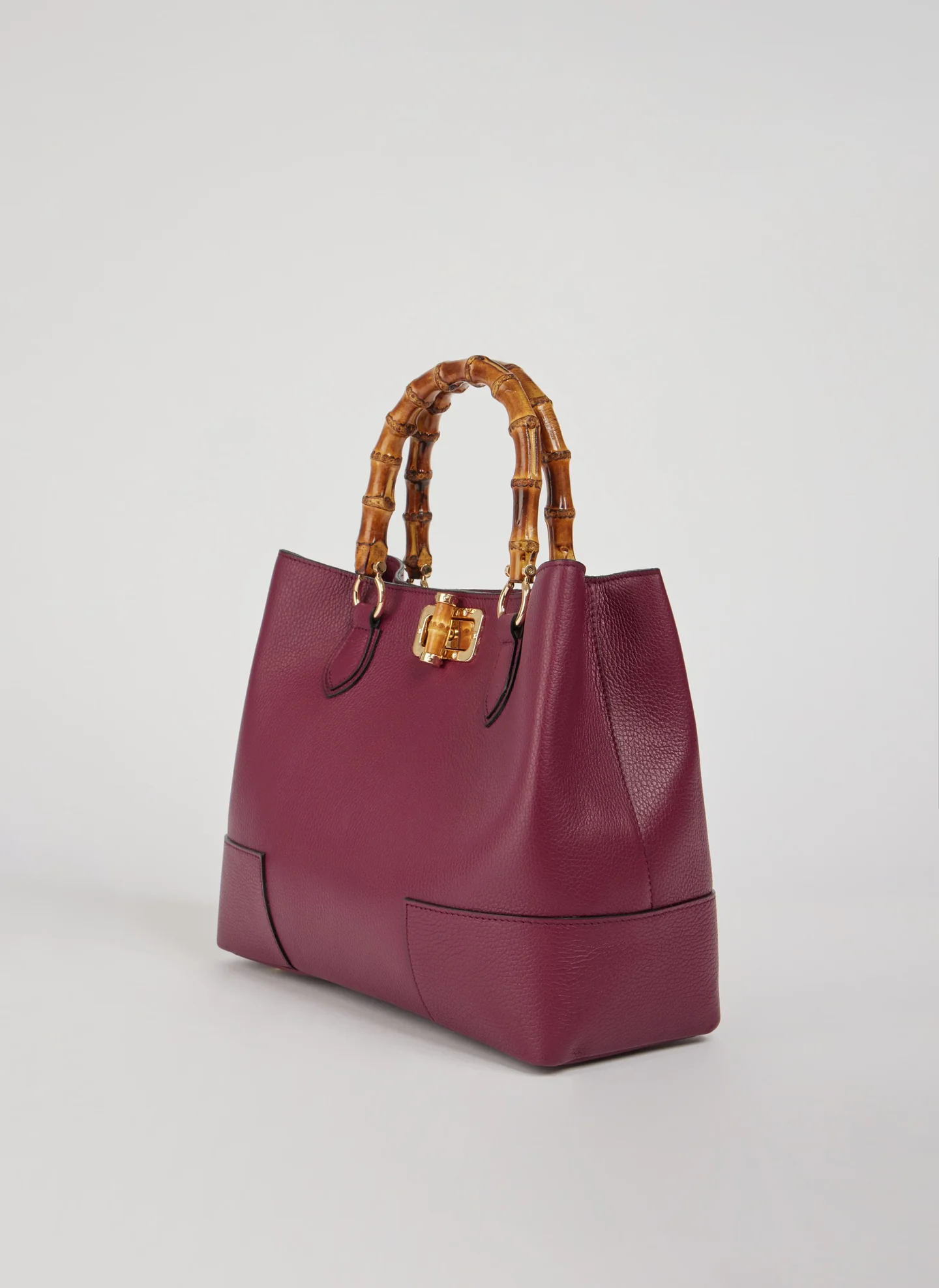 Bambù Bag in Dollaro Leather Sangre