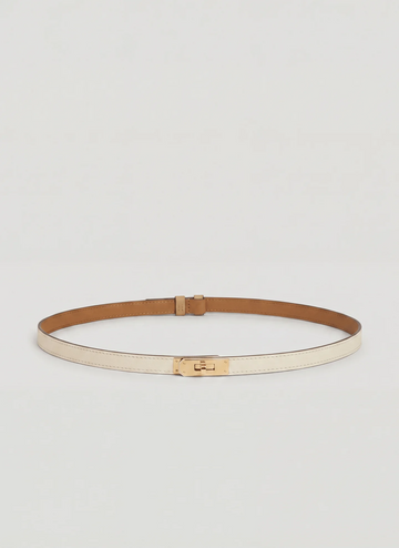 Frati Belt in Dollaro Leather Beige