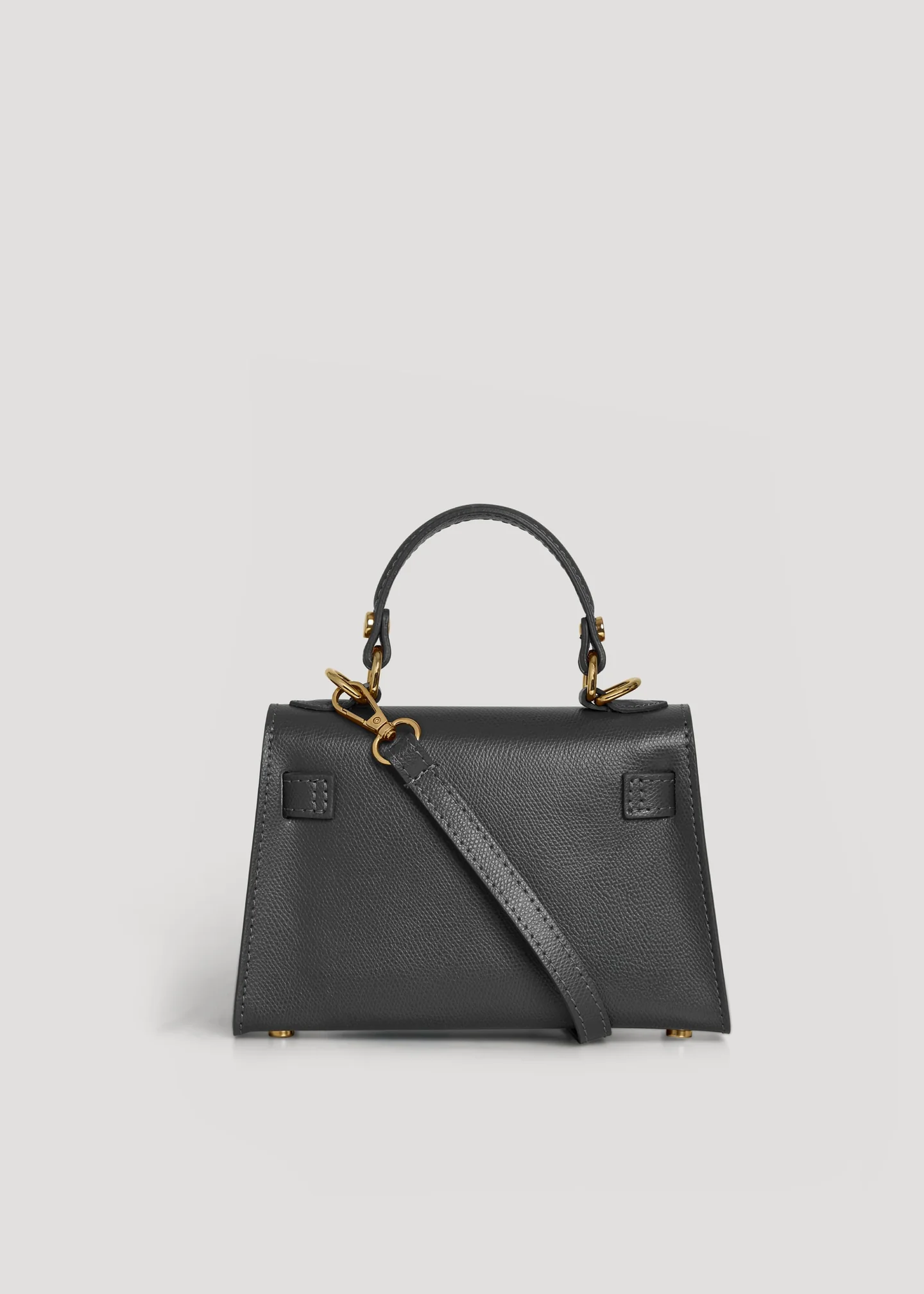 Bellagio Mini Bag in Pebbled Leather Black
