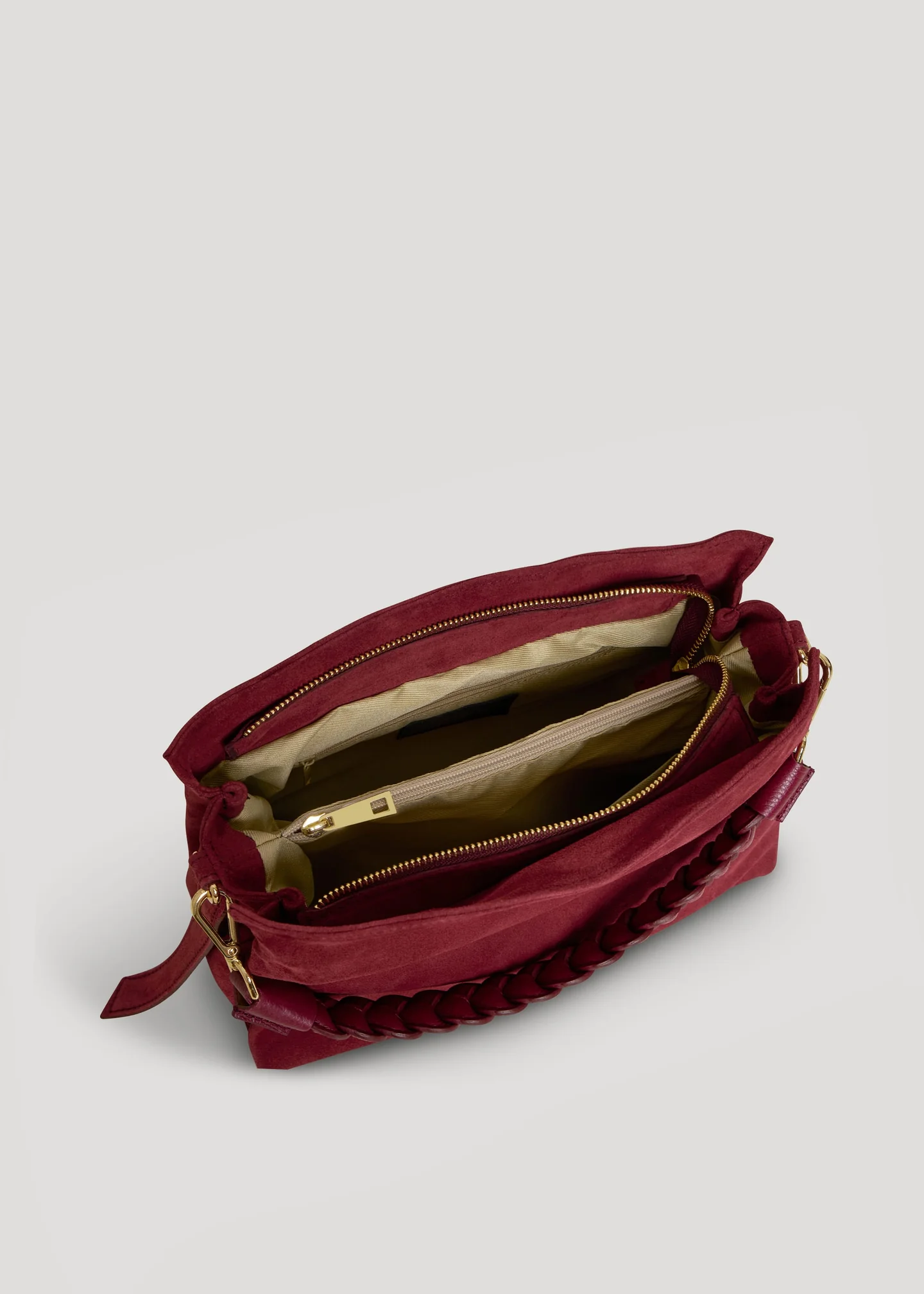 Versilia bag in Sangre suede leather