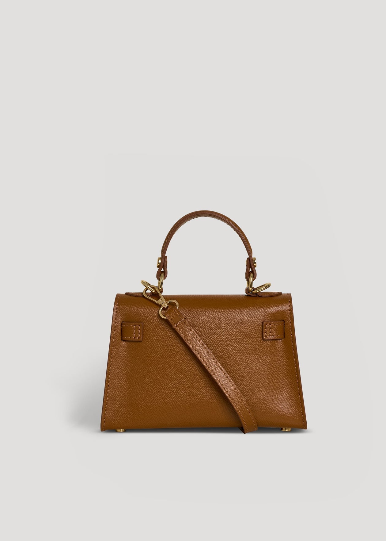 Bellagio Mini Bag in Pebbled Leather Cognac