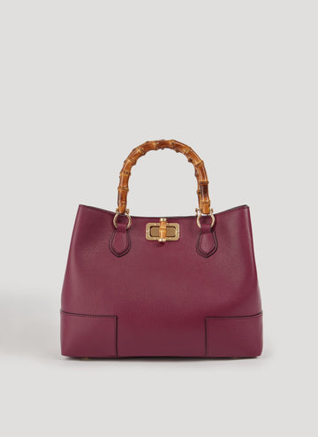 Bambù Bag in Dollaro Leather Sangre