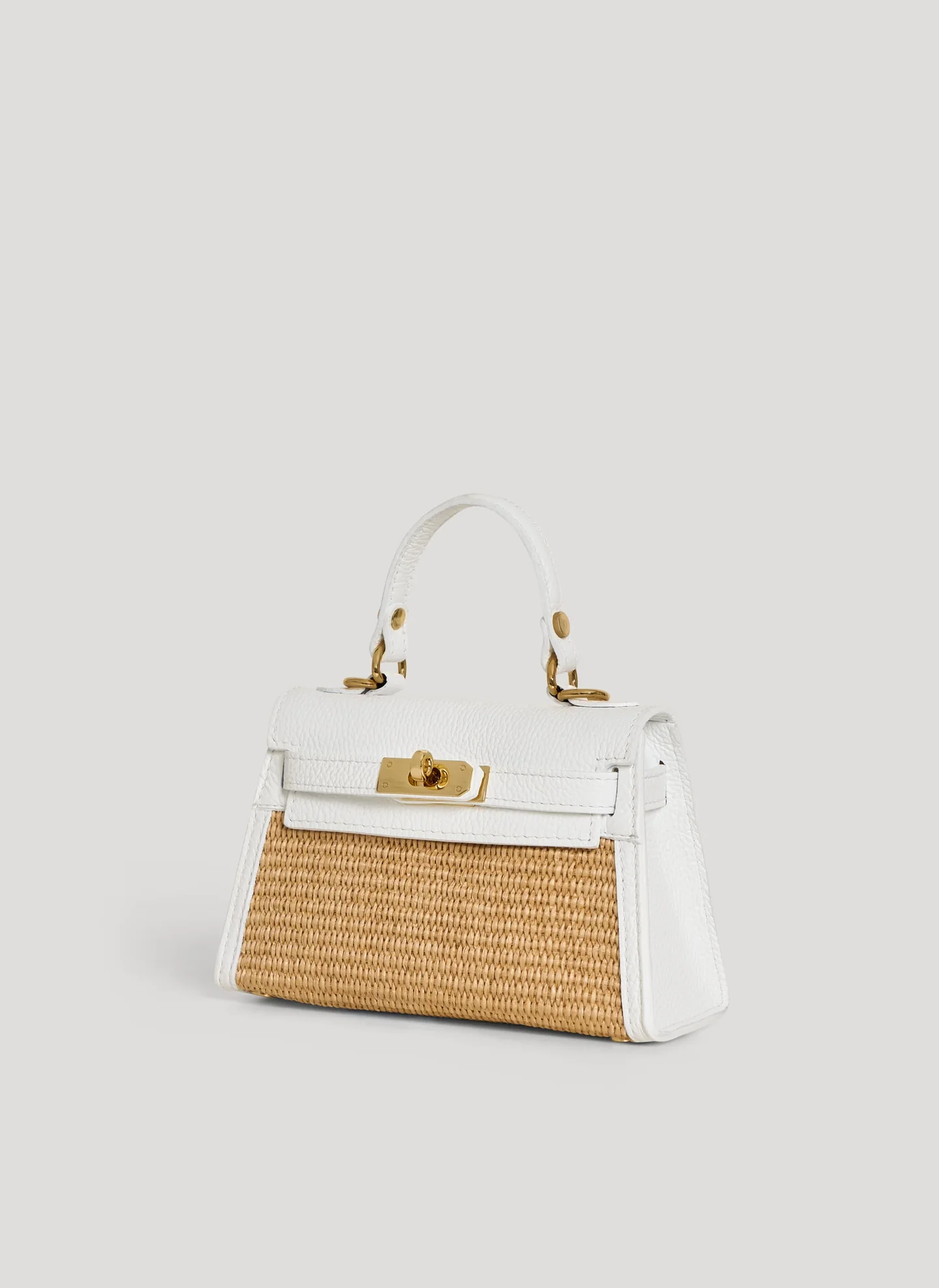 Bellagio Mini  in Raffia e Dollaro Bianco