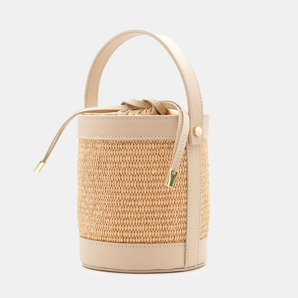 VELTRANO Pisa Raffia | Borsa Secchiello Made in Italy