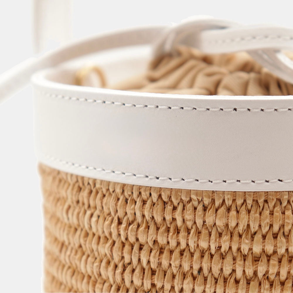 VELTRANO Pisa Raffia | Borsa Secchiello Made in Italy