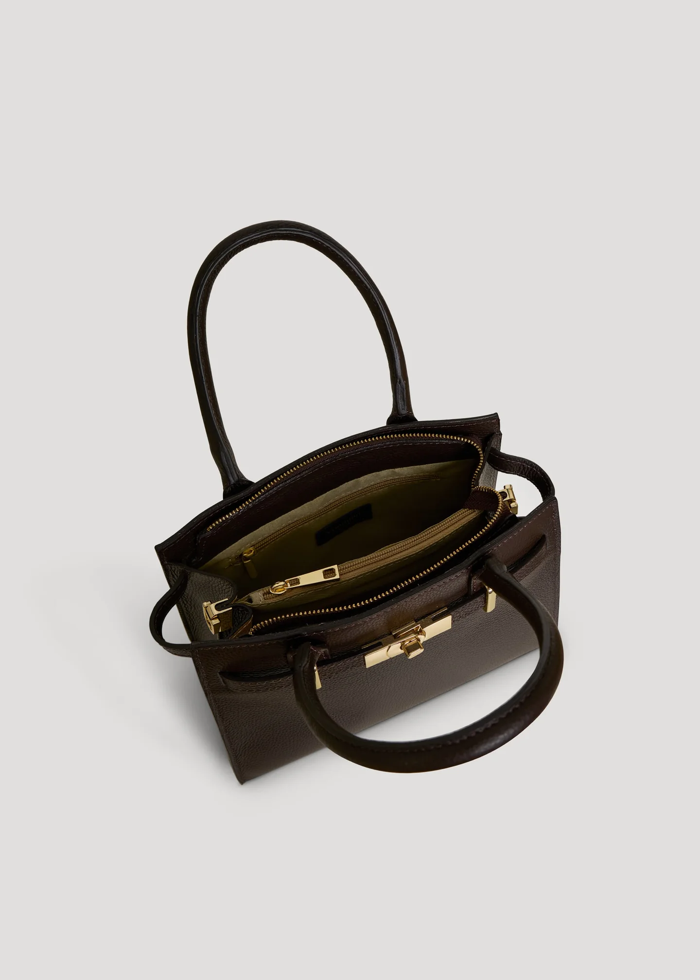 Capri Bag in Dollaro Leather Brown