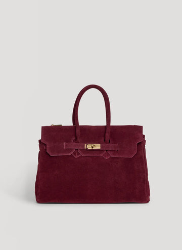 Montalcino Bag in Sangre Suede Leather