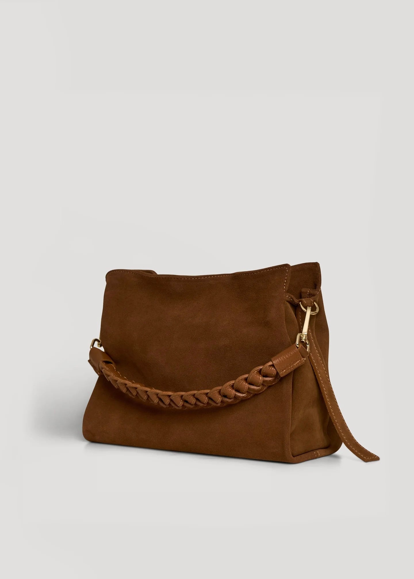 Versilia bag in cognac suede leather
