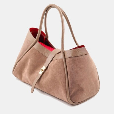 VELTRANO Lucca | Borsa Donna in Camoscio e Pelle Made in Italy