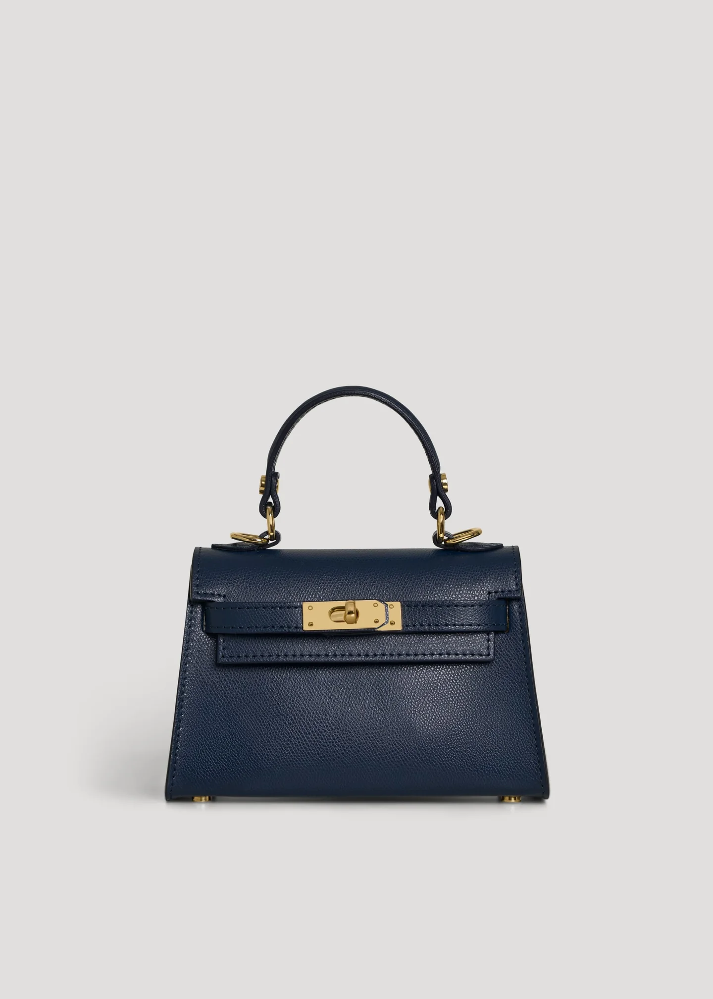 Bellagio Mini Bag in Pebbled Leather Navy