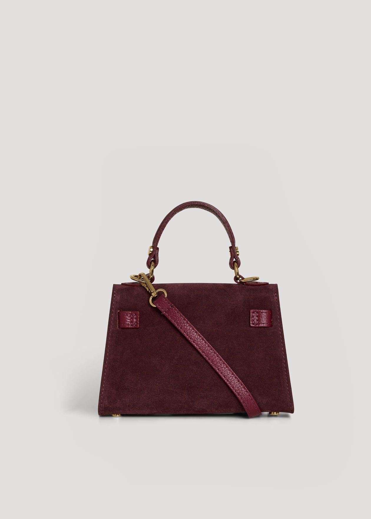 Bellagio Mini bag in Sangre suede leather