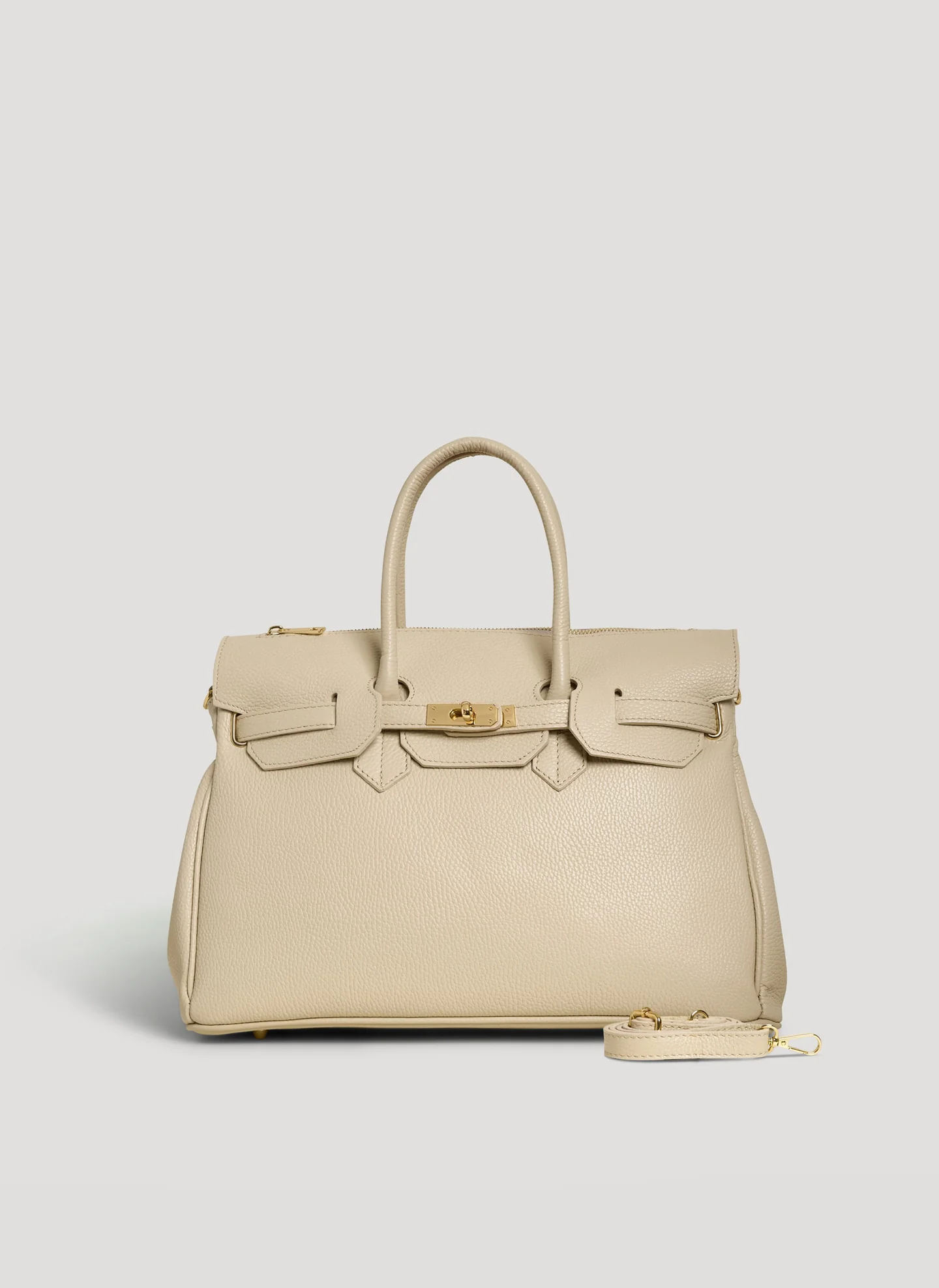 Montalcino Bag in Dollaro Leather Beige