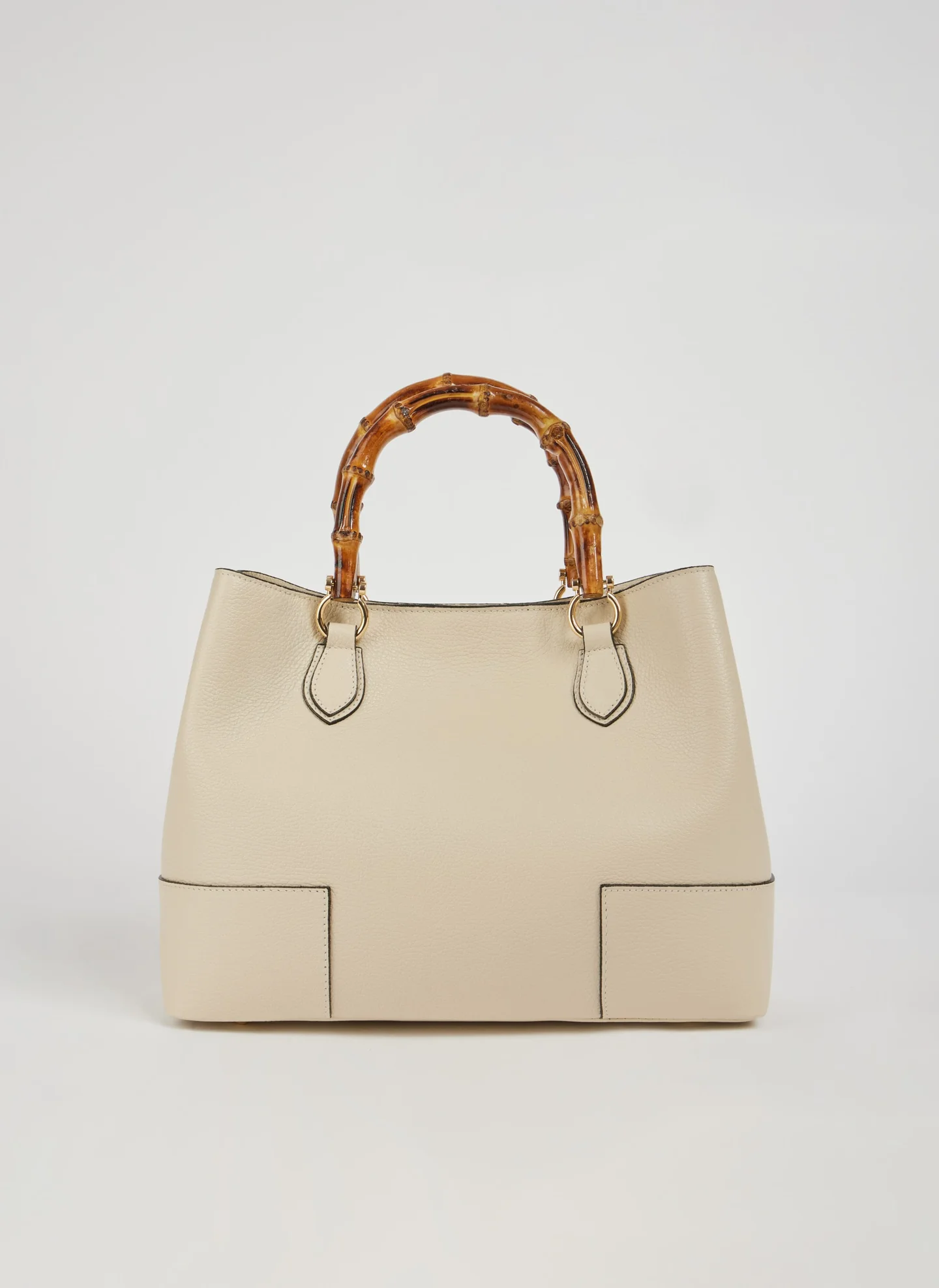 Bambù Bag in Dollaro Leather Beige