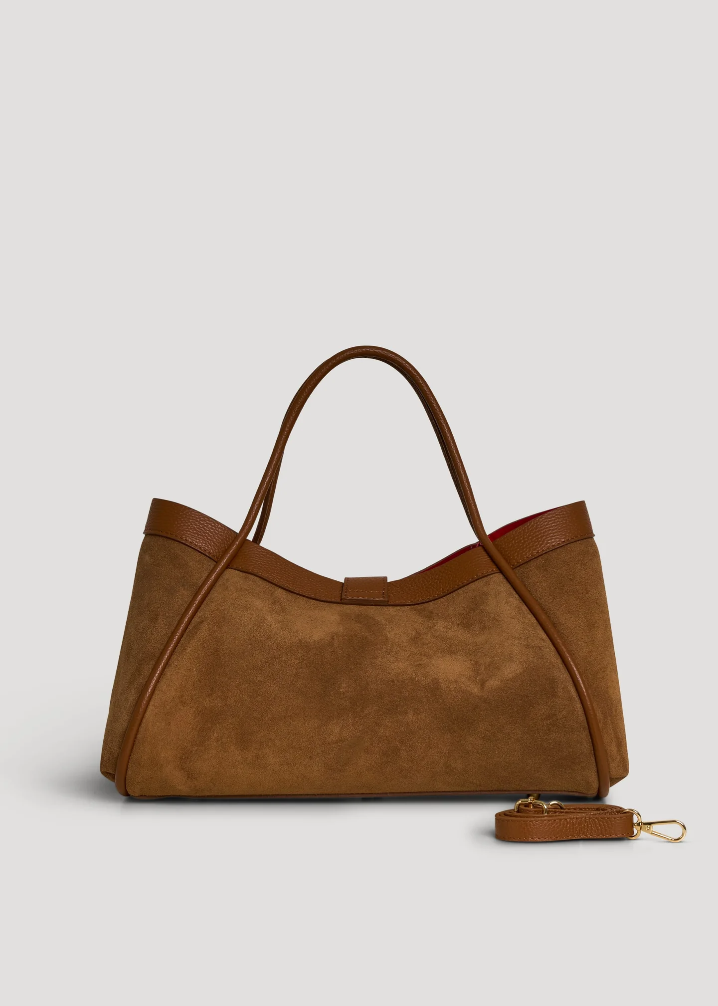 Siena bag in Cognac suede leather
