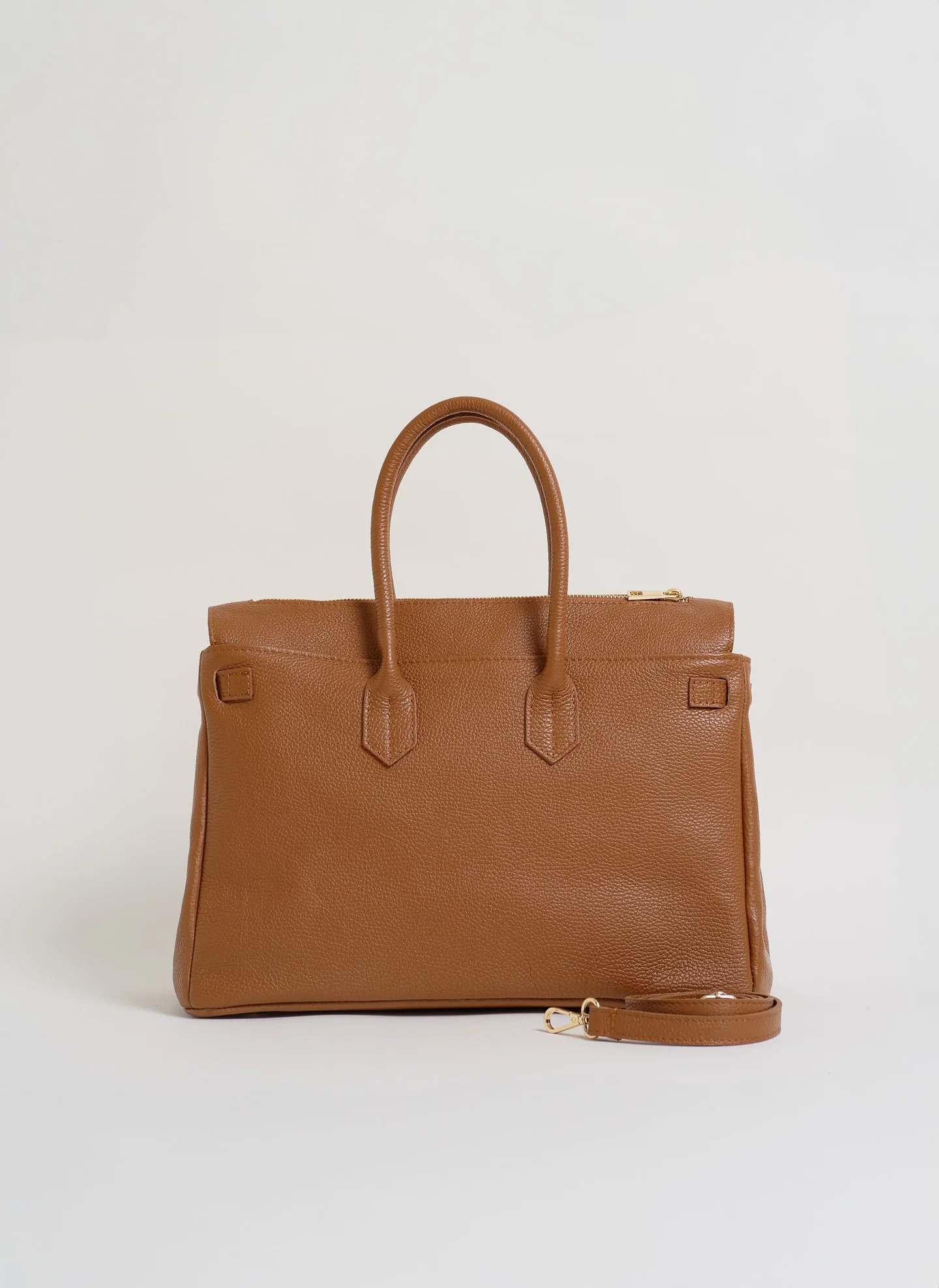 Montalcino Bag in Dollaro Leather Cognac