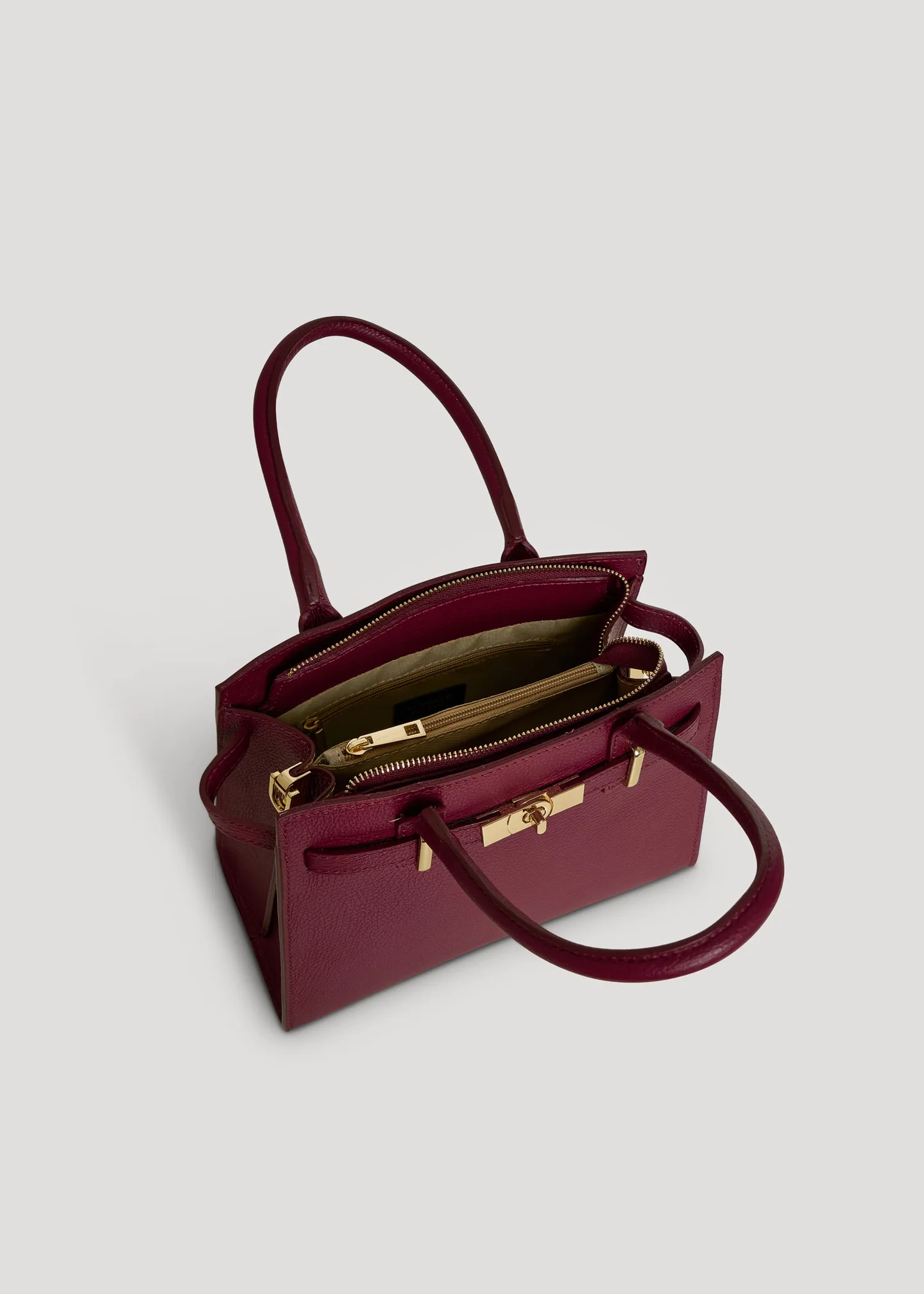 Capri Bag in Dollaro Leather Sangre