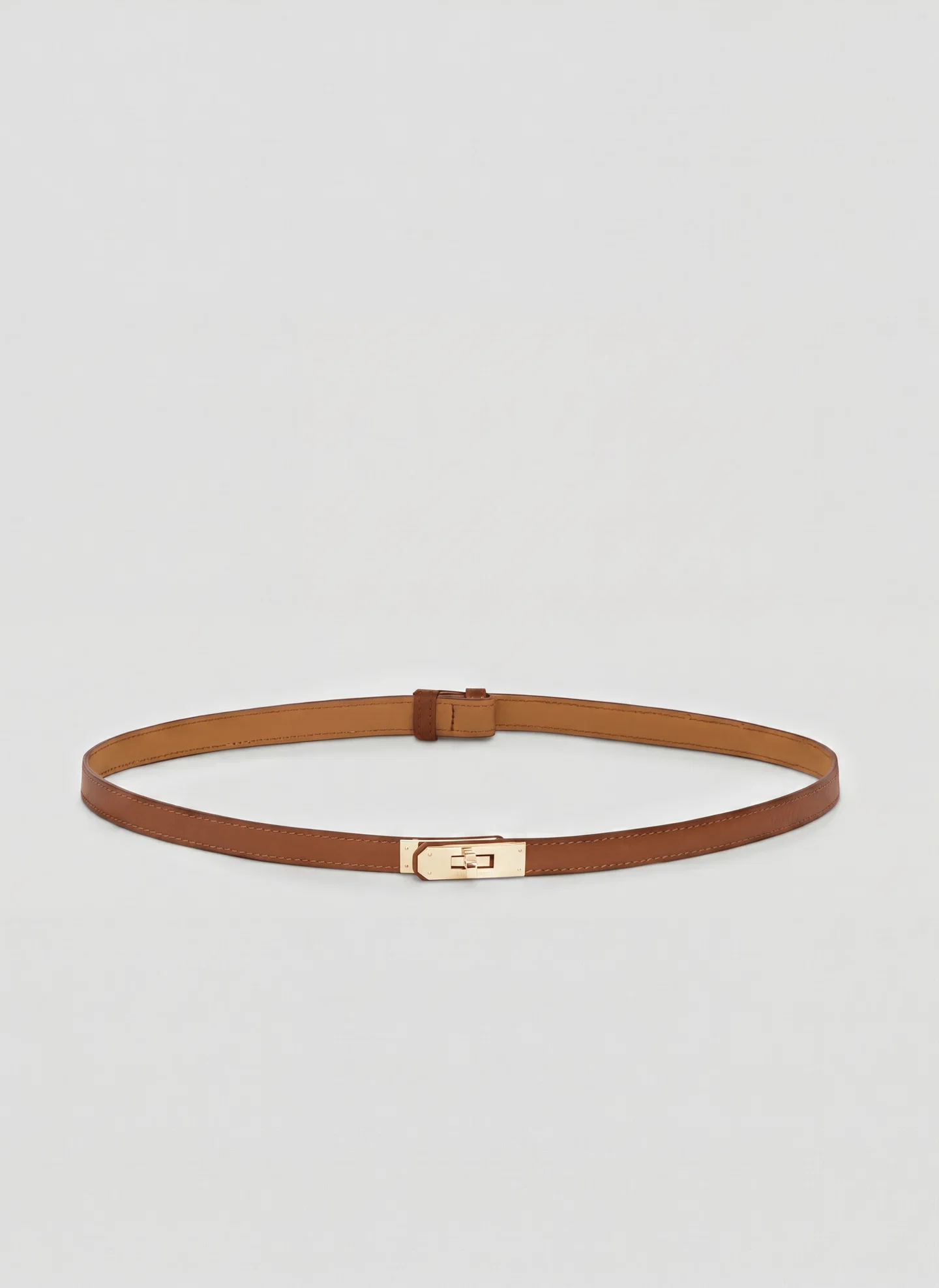 Cintura Frati in pelle dollaro Cognac