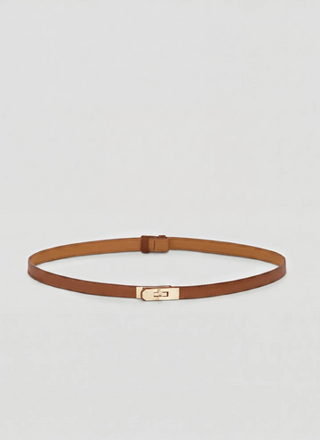 Cintura Frati in pelle dollaro Cognac
