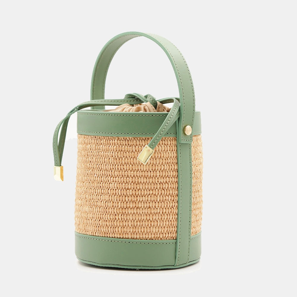 VELTRANO Pisa Raffia | Borsa Secchiello Made in Italy