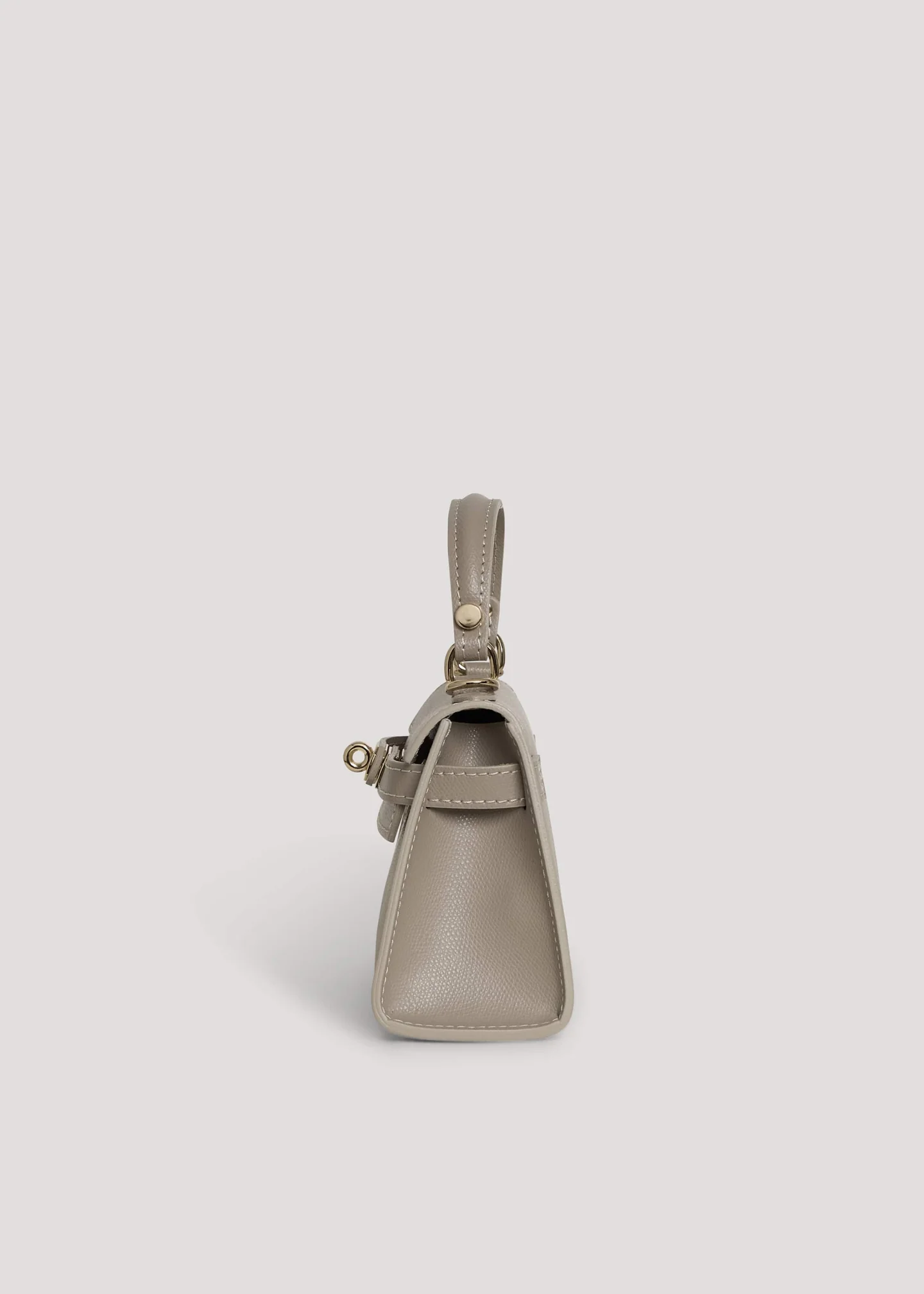 Bellagio Mini Bag in Pebbled Leather Taupe