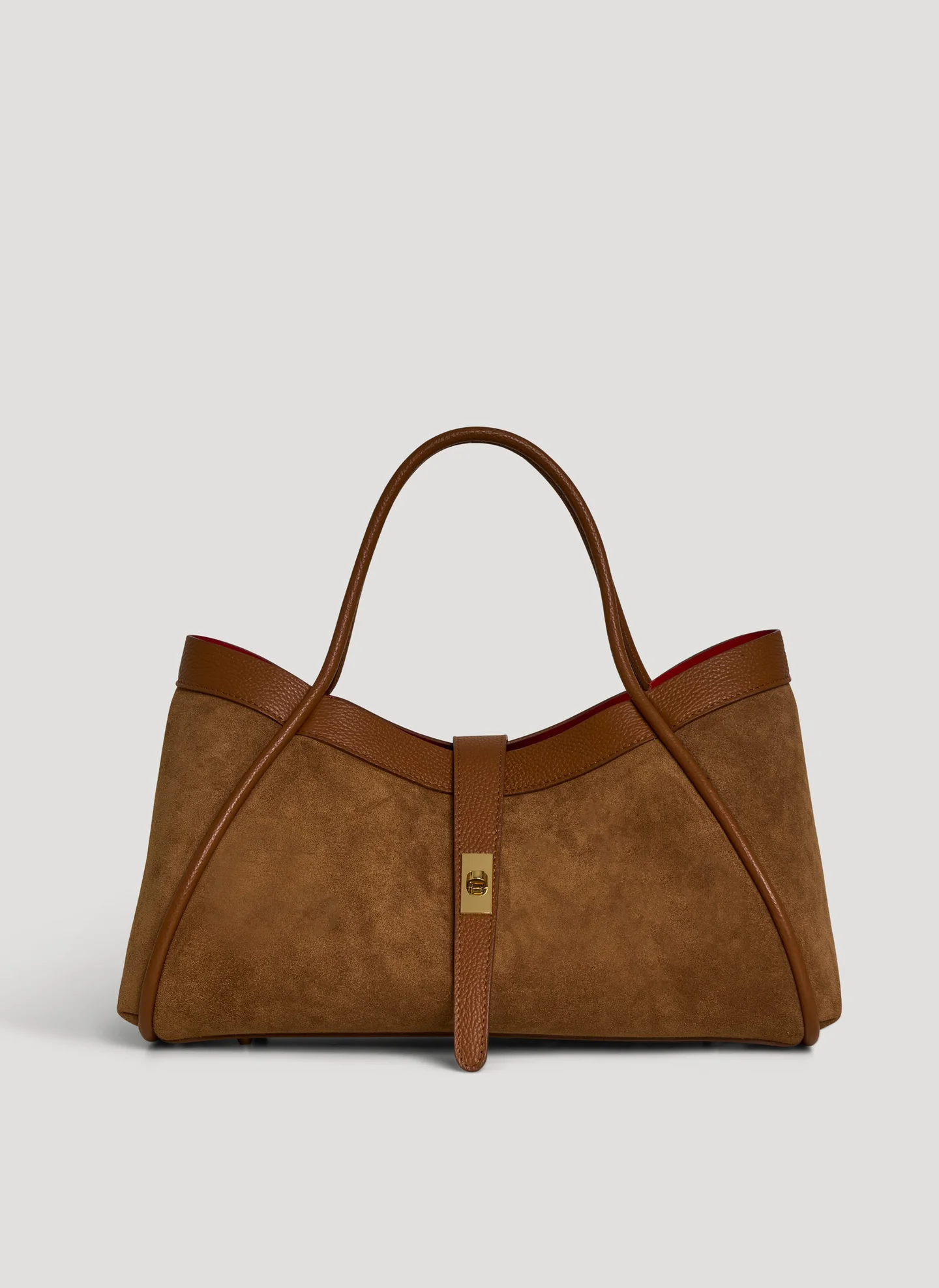 Siena bag in Cognac suede leather