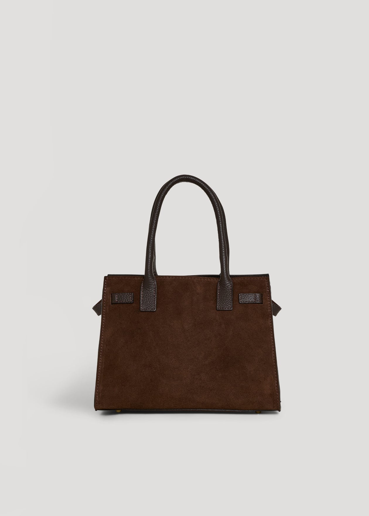 Brown Suede Capri Bag