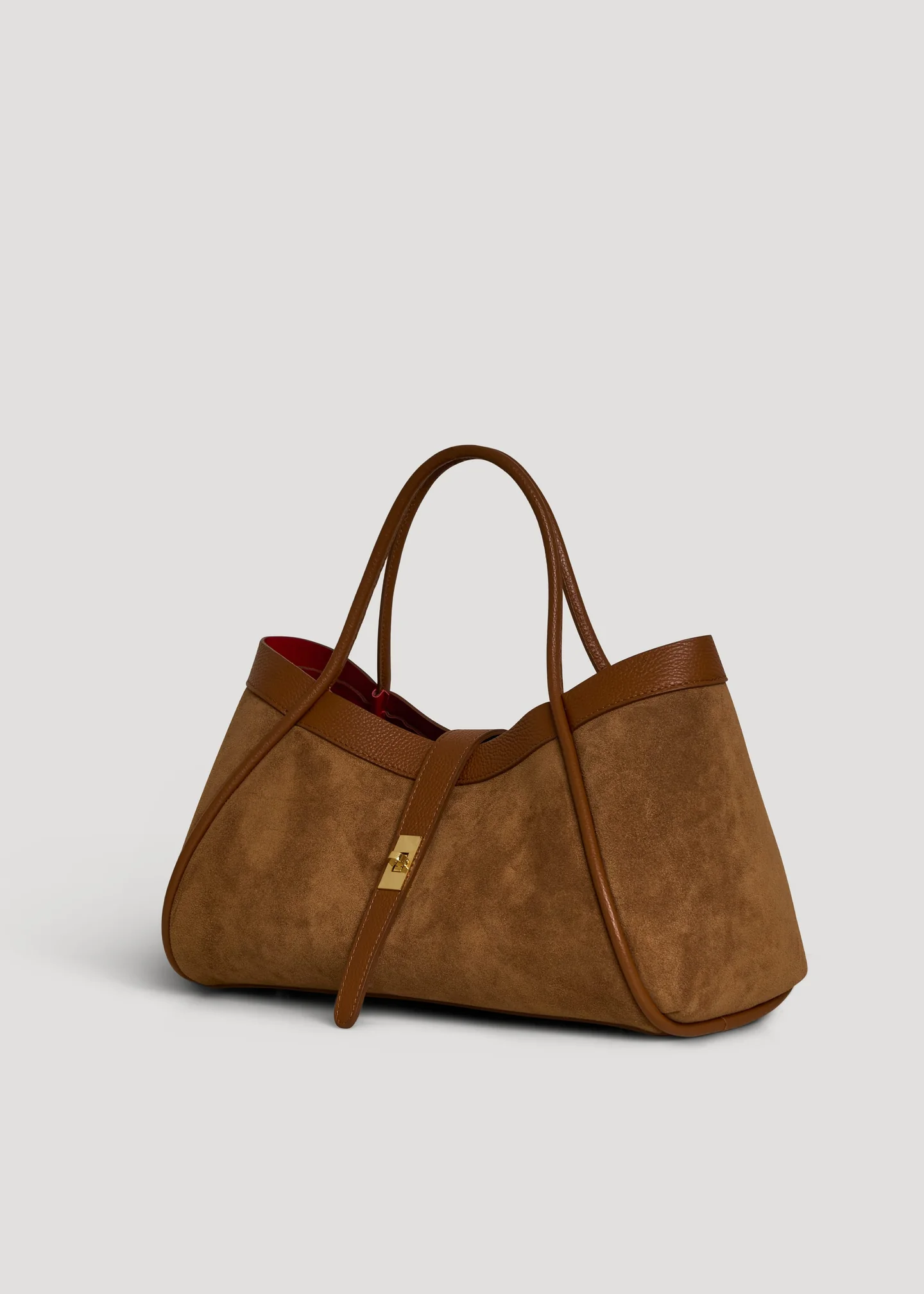 Siena bag in Cognac suede leather