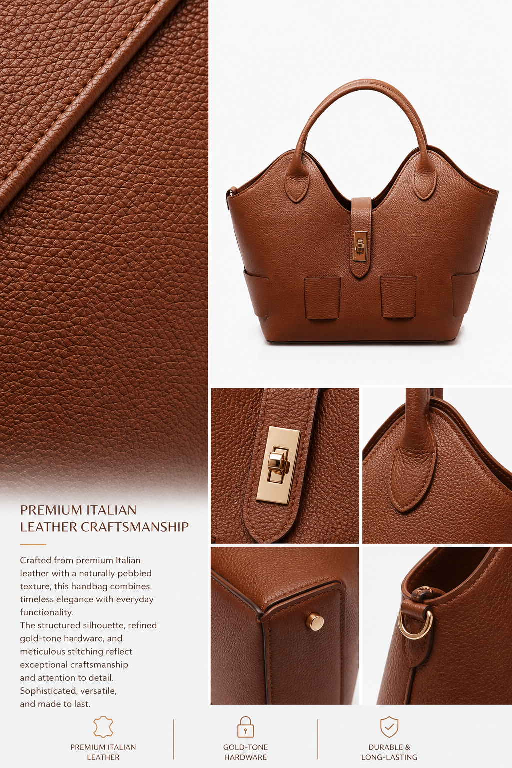 VELTRANO Verona | Borsa Donna in Pelle Made in Italy