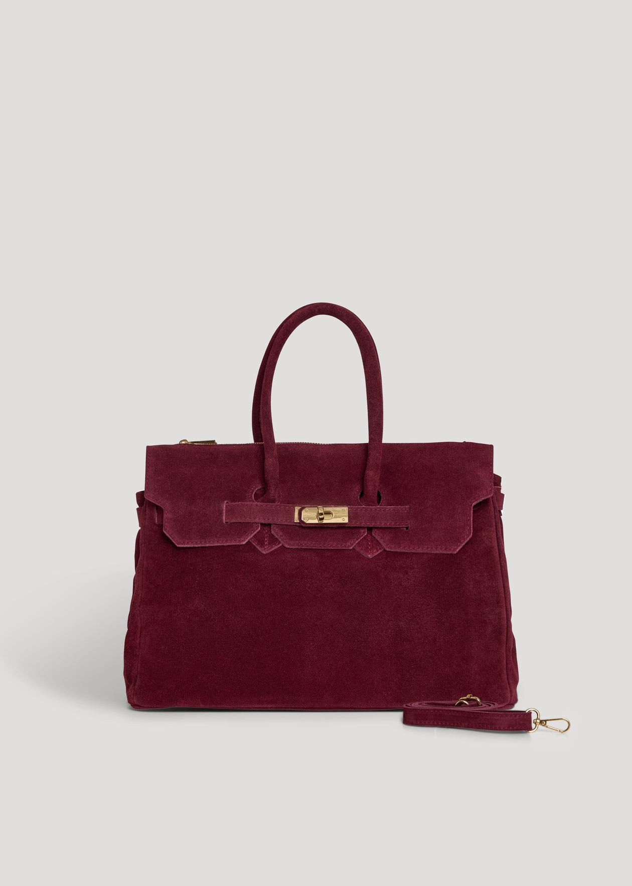 Montalcino Bag in Sangre Suede Leather