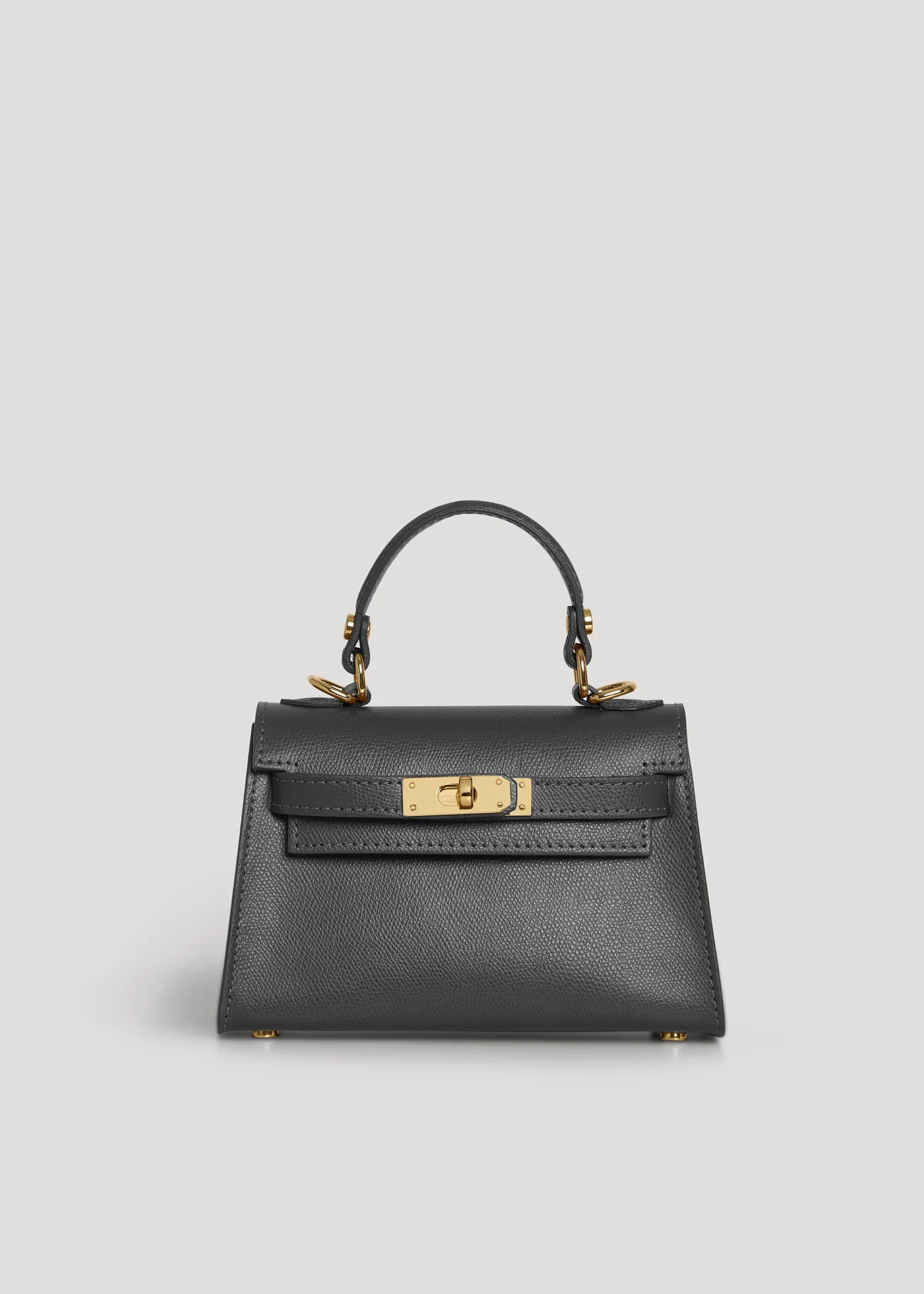 Bellagio Mini Bag in Pebbled Leather Black