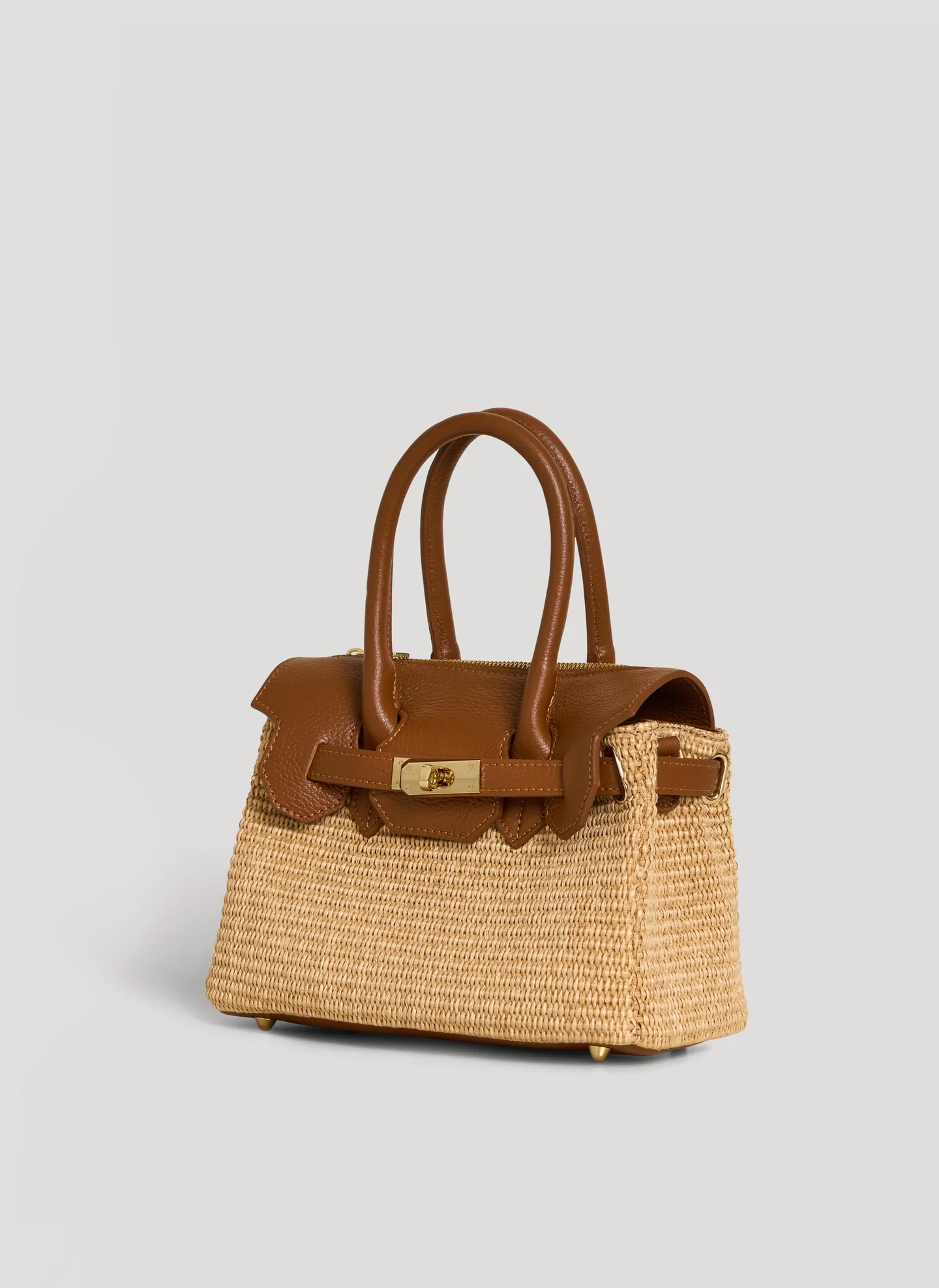VELTRANO Montalcino Raffia | Borsa in Rafia e Pelle Made in Italy