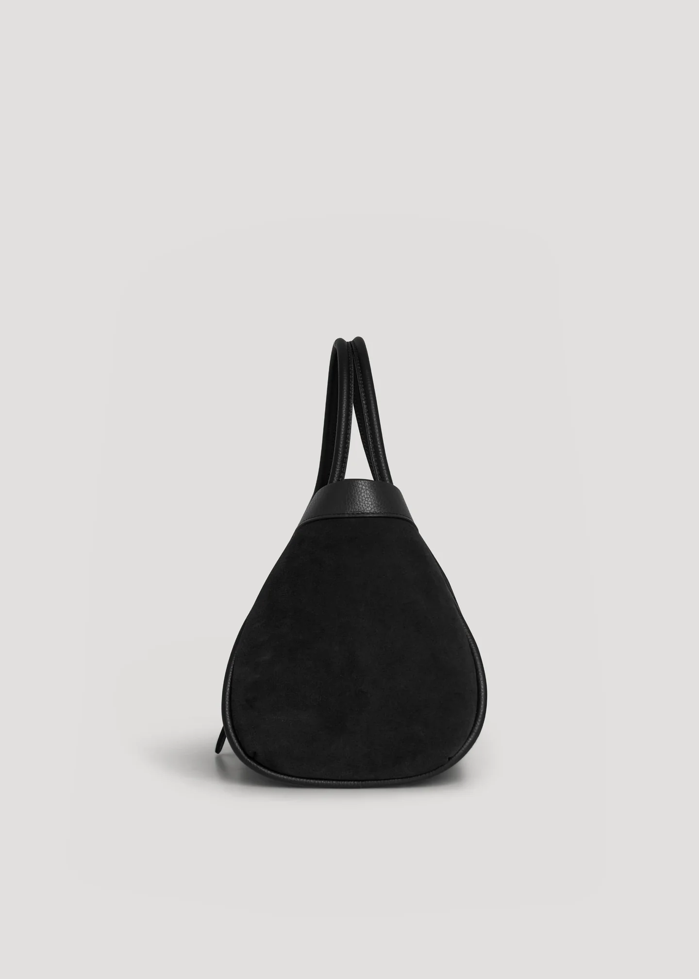 Siena Bag in Black Suede Leather