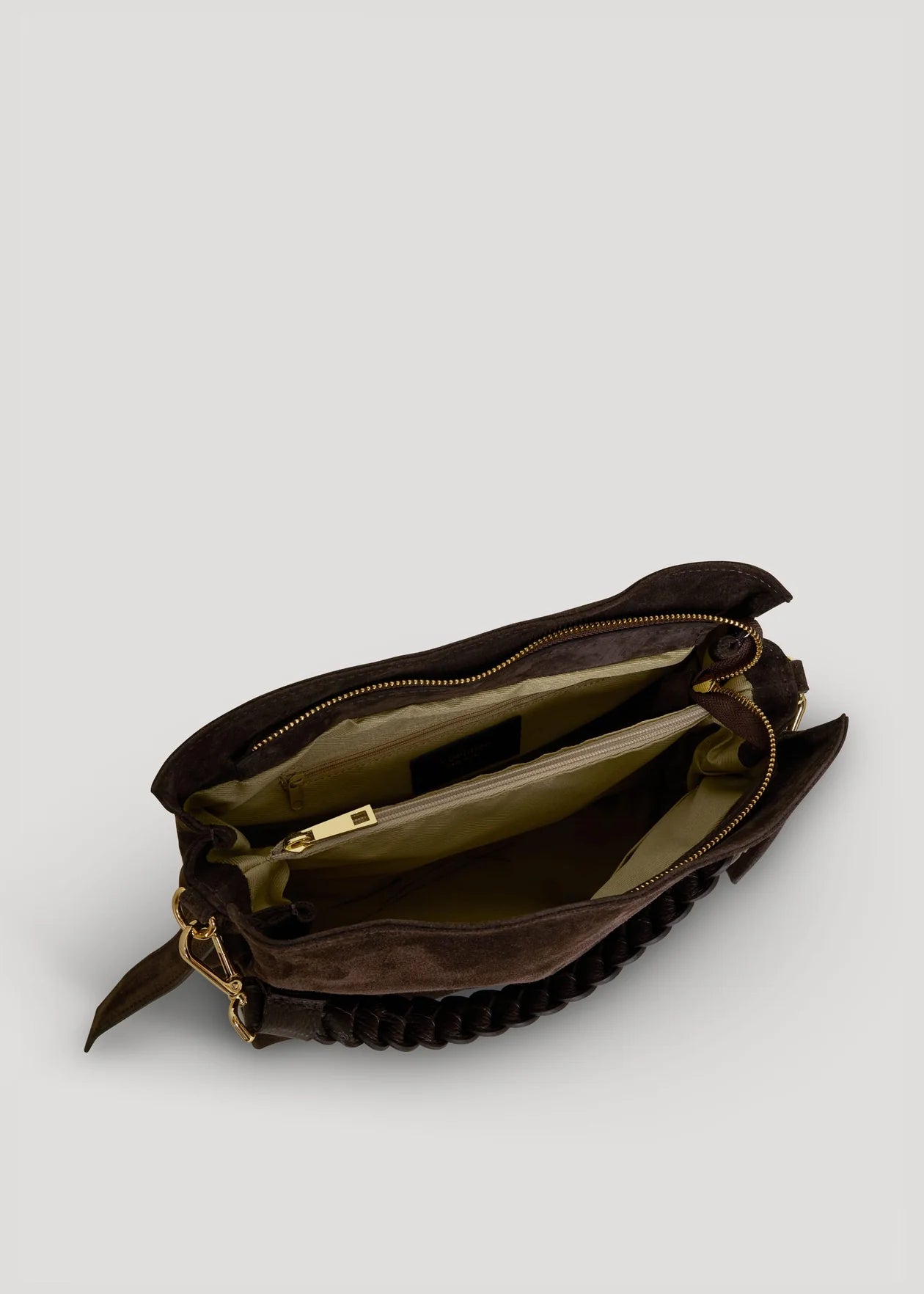 Versilia bag in brown suede leather