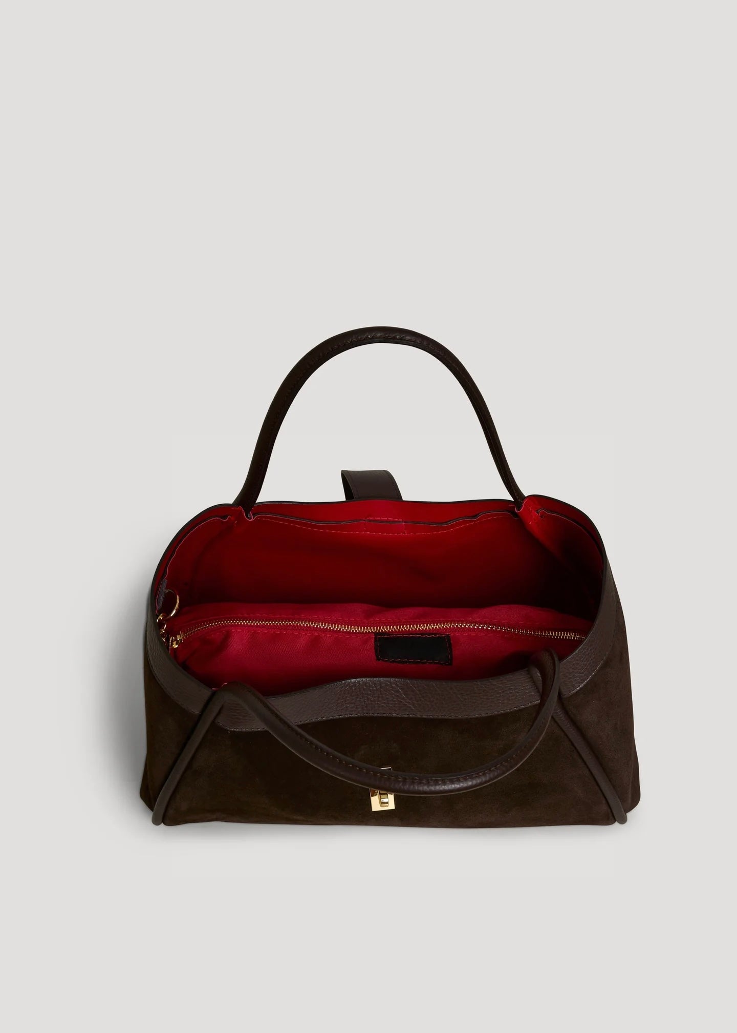 Siena bag in brown suede leather