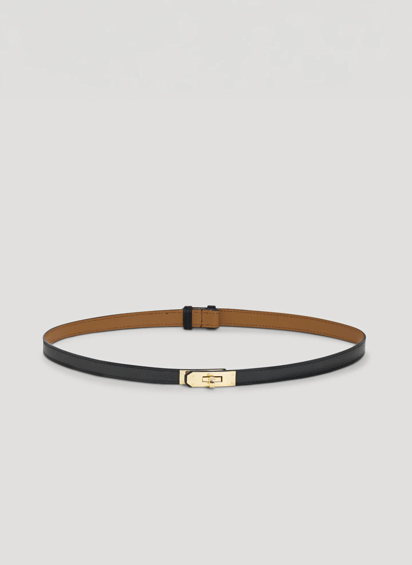 Frati Belt in Dollaro Leather Black