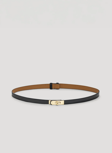 Frati Belt in Dollaro Leather Black