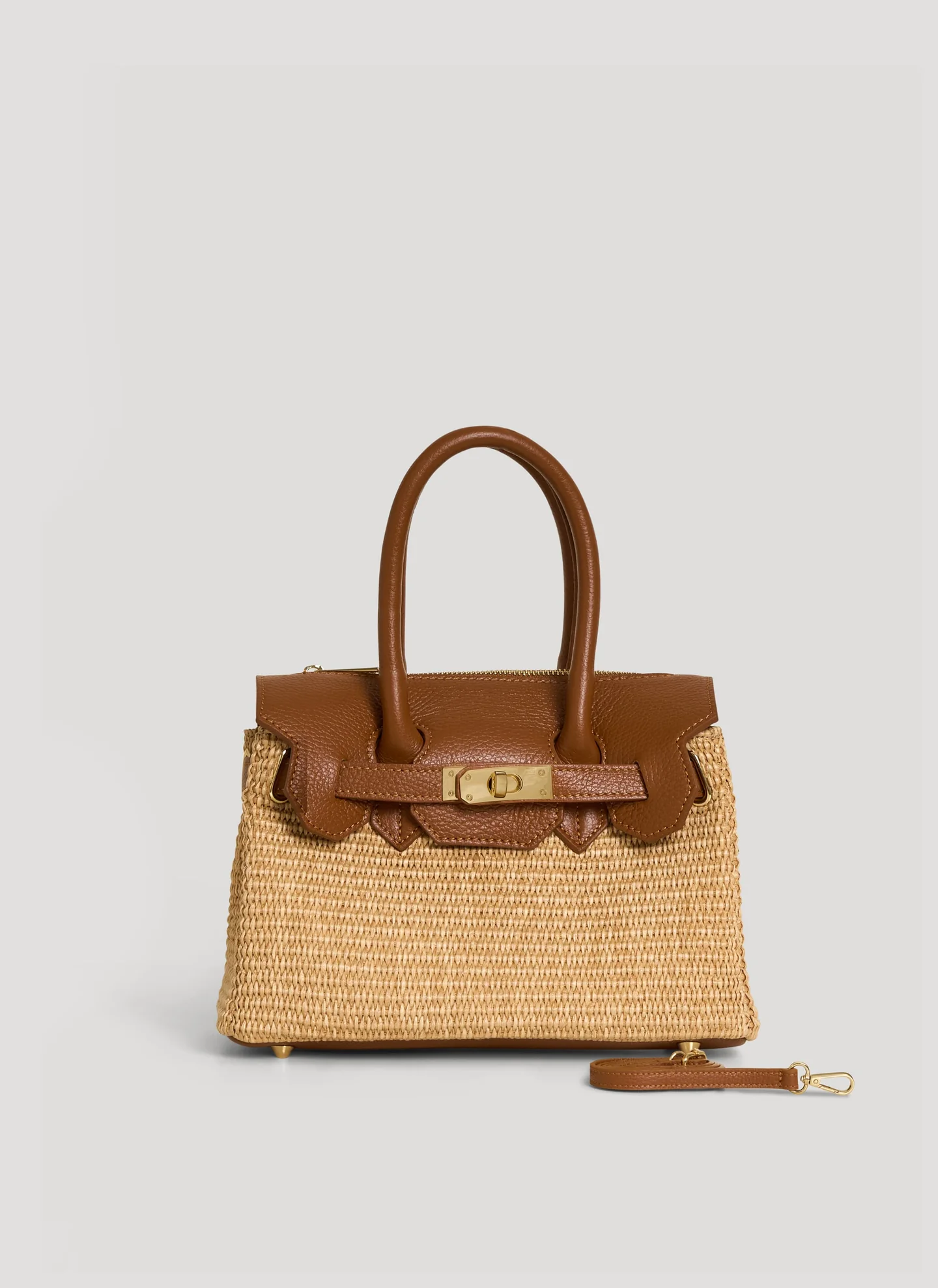 VELTRANO Montalcino Raffia | Borsa in Rafia e Pelle Made in Italy