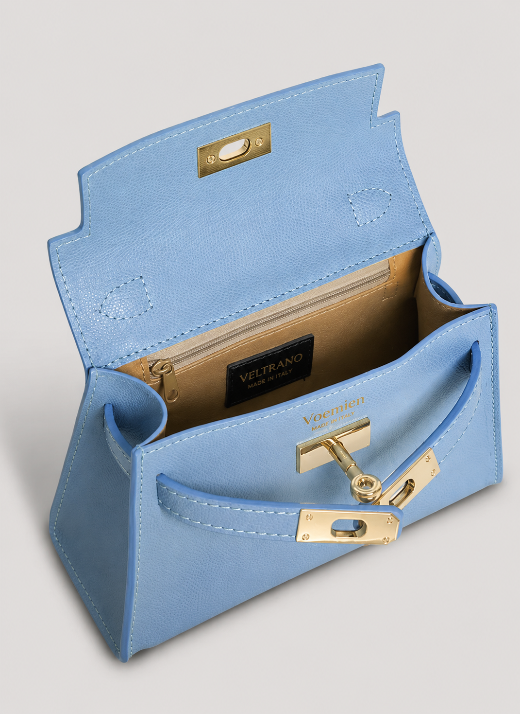 VELTRANO Bellagio | Mini Bag Donna in Pelle Epsom