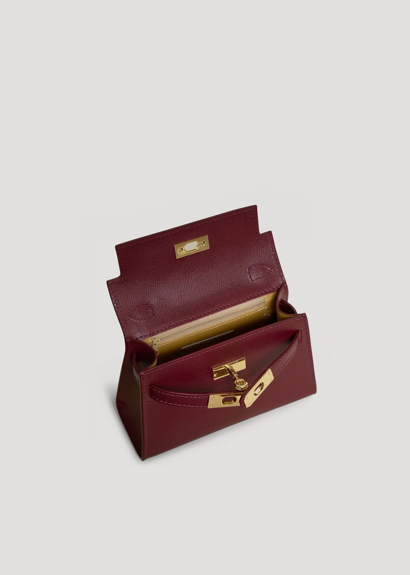Bellagio Mini Bag in Pebbled Leather Sangre