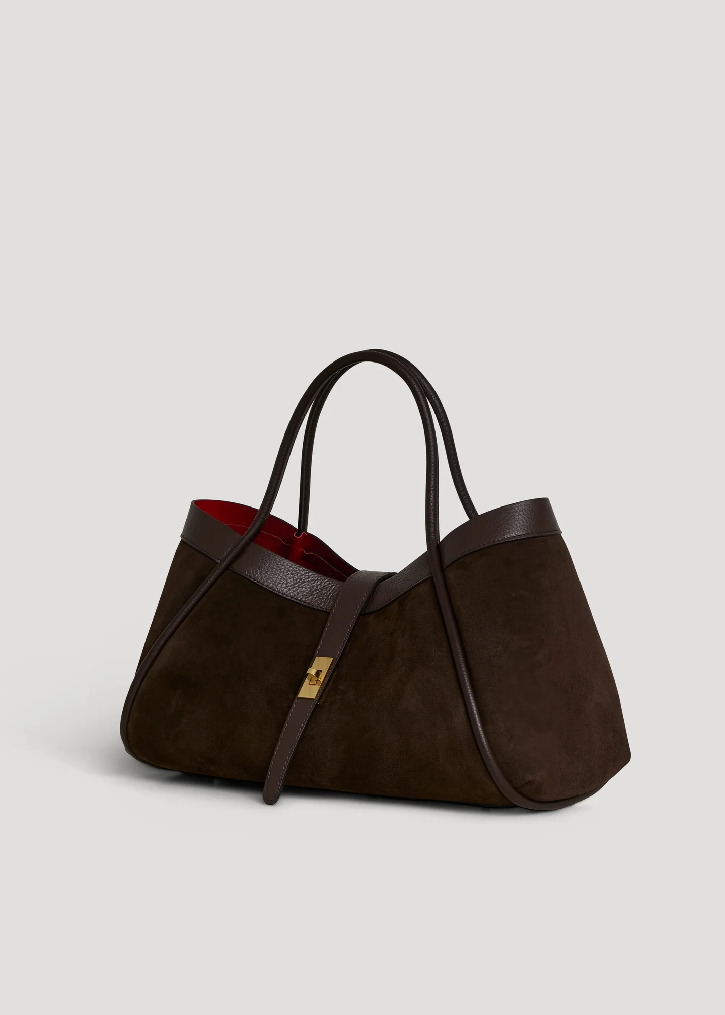 Siena bag in brown suede leather