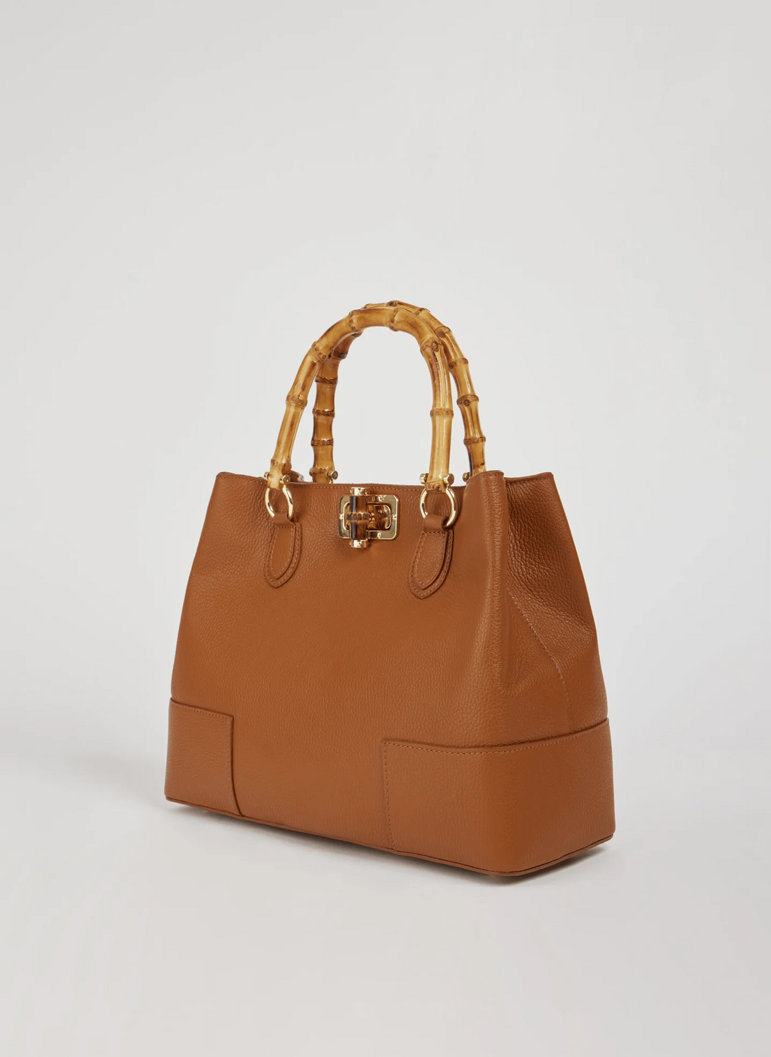 Bambù Bag in Dollaro Leather Cognac