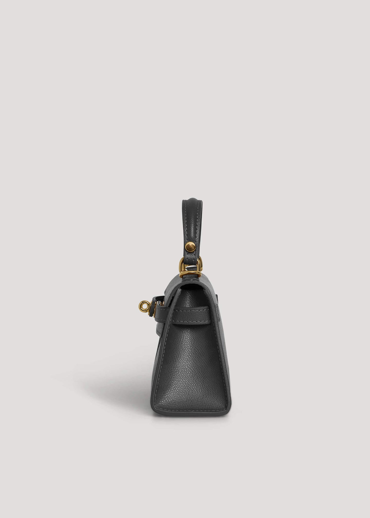 Bellagio Mini Bag in Pebbled Leather Black