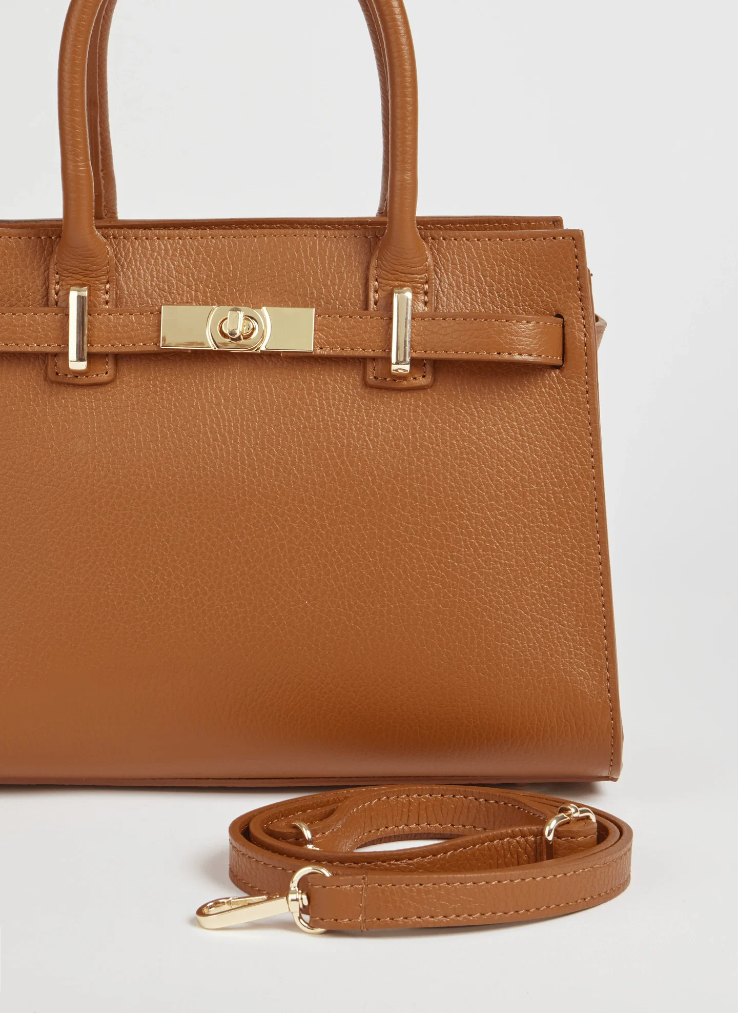 Capri Bag in Dollaro Leather Cognac