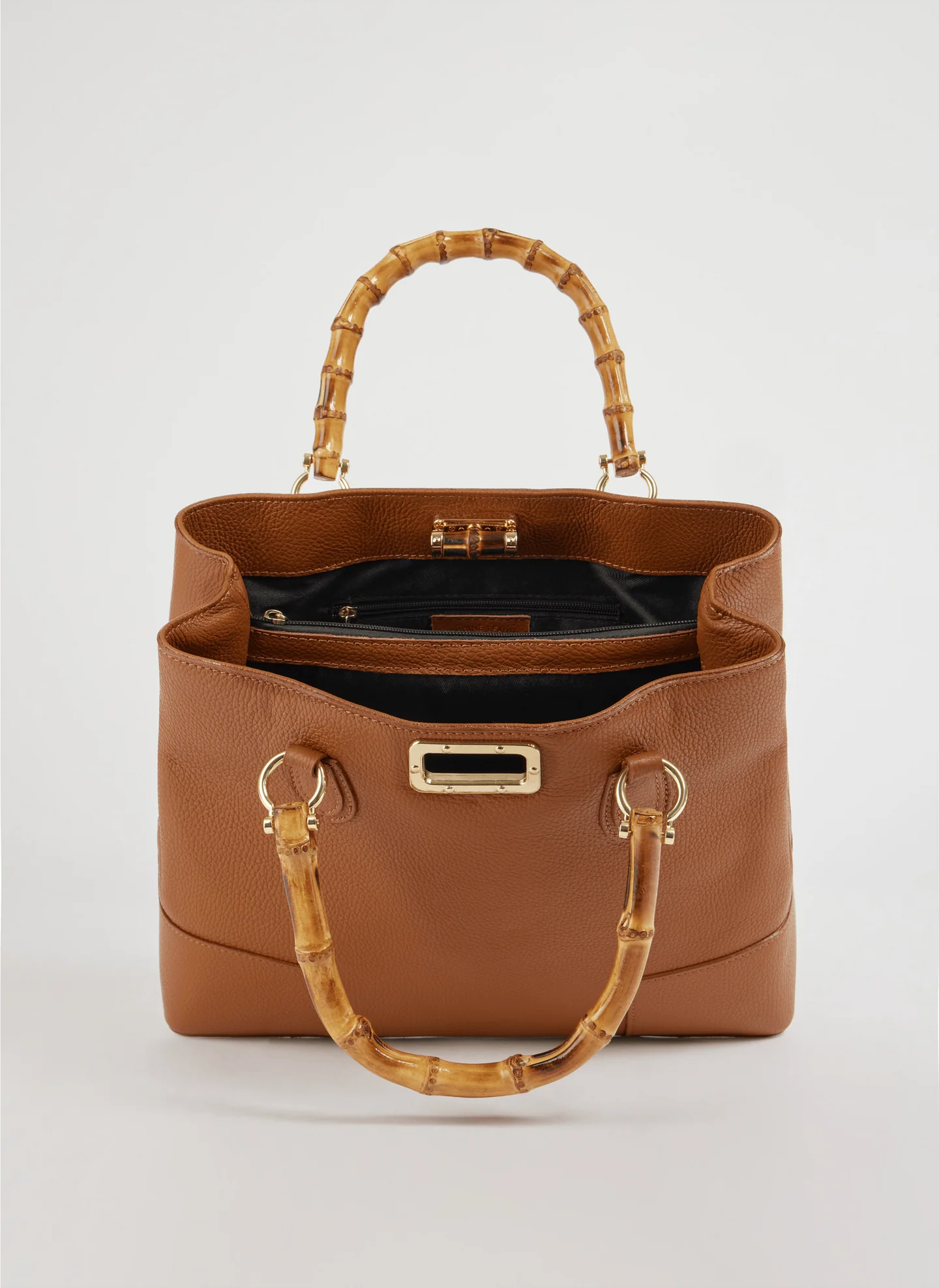 Bambù Bag in Dollaro Leather Cognac