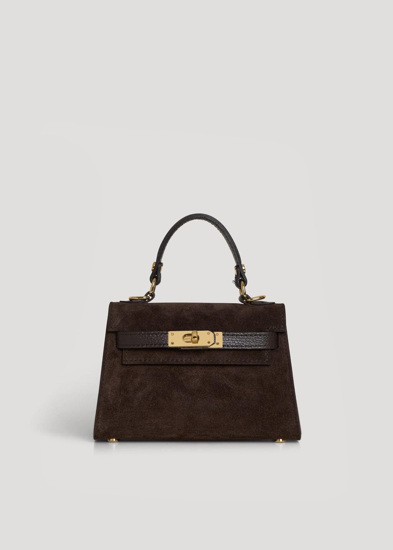 Bellagio Mini Bag in Brown Suede Leather
