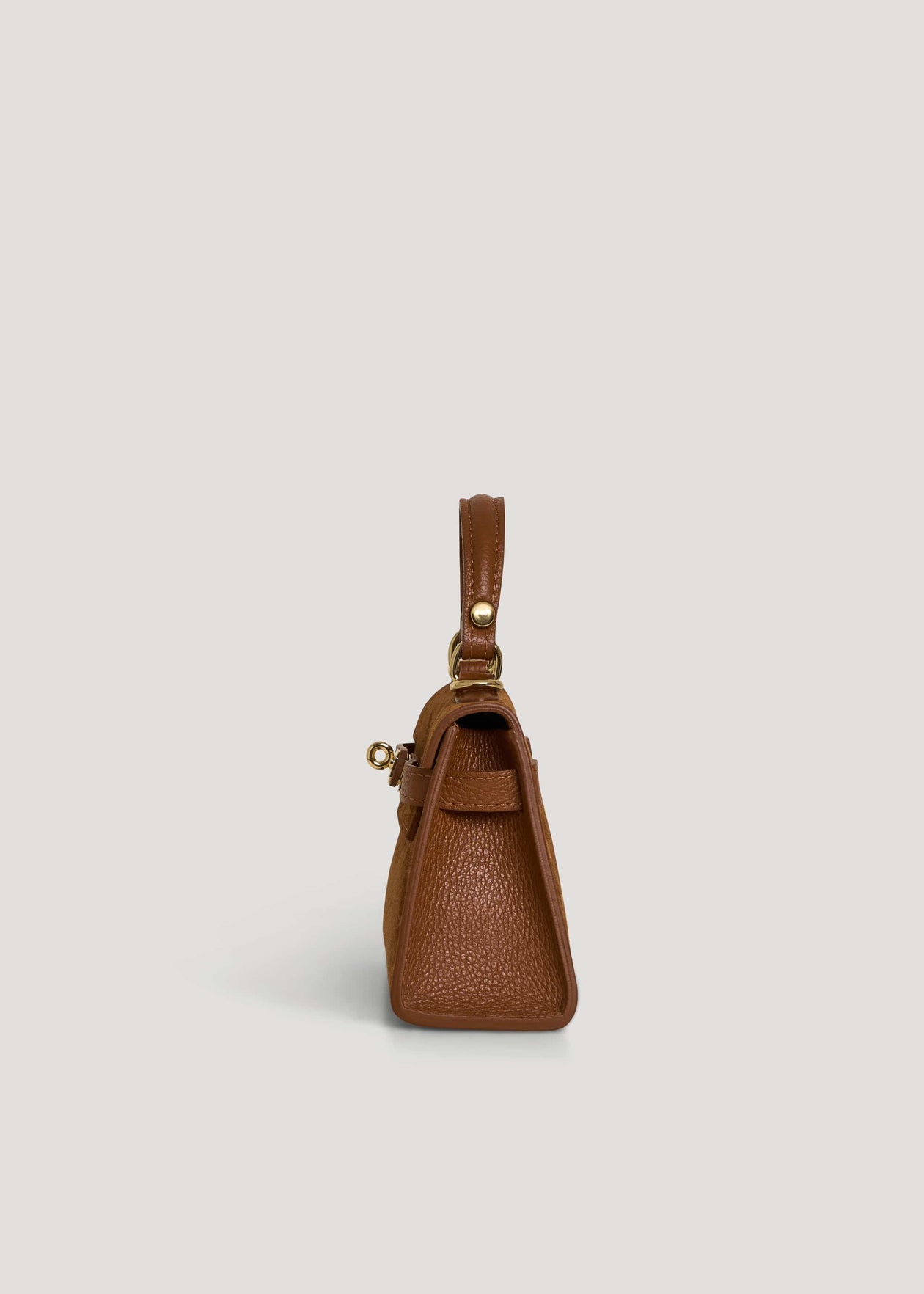 Bellagio Mini Bag in Cognac Suede Leather