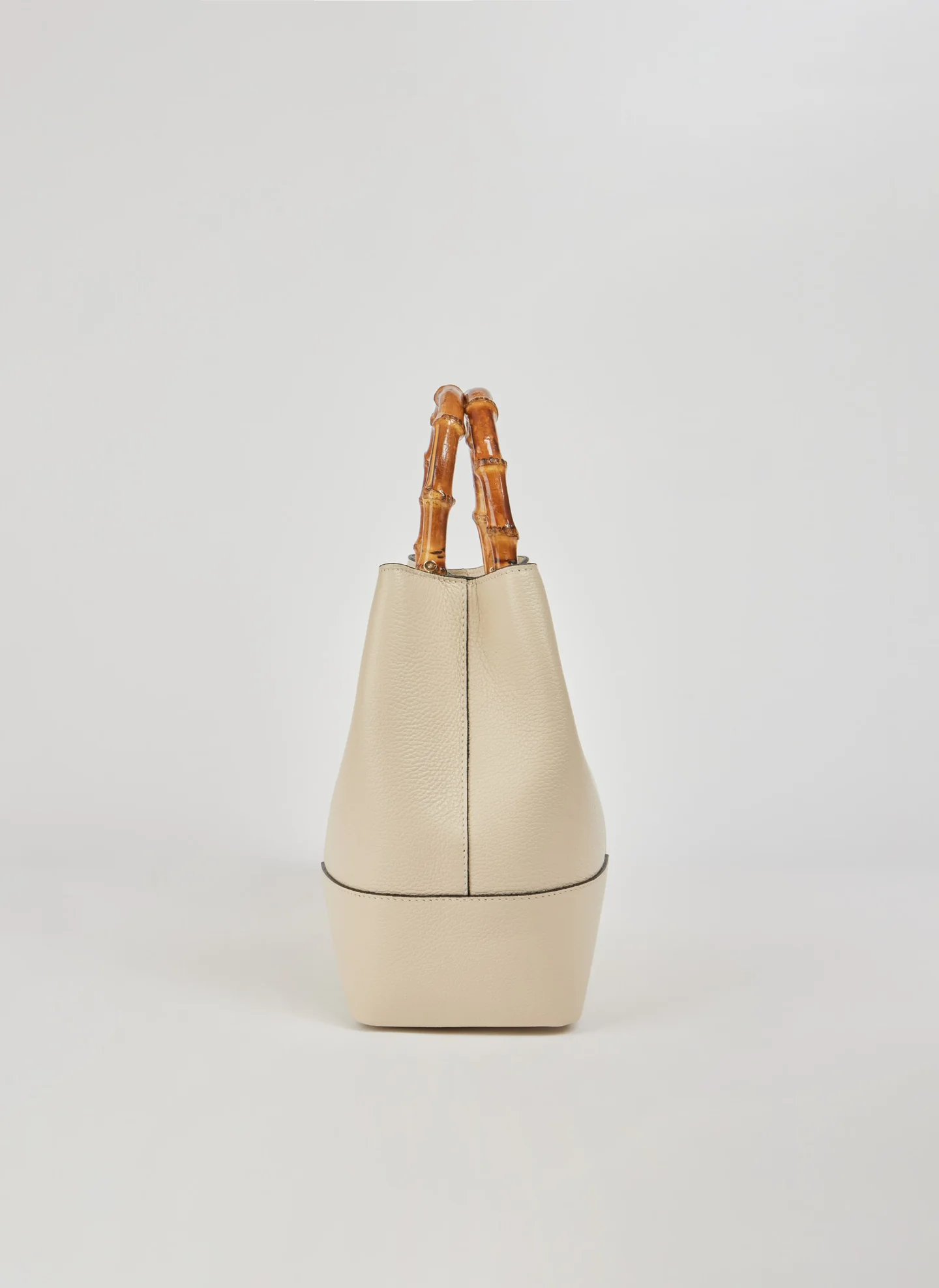 Bambù Bag in Dollaro Leather Beige