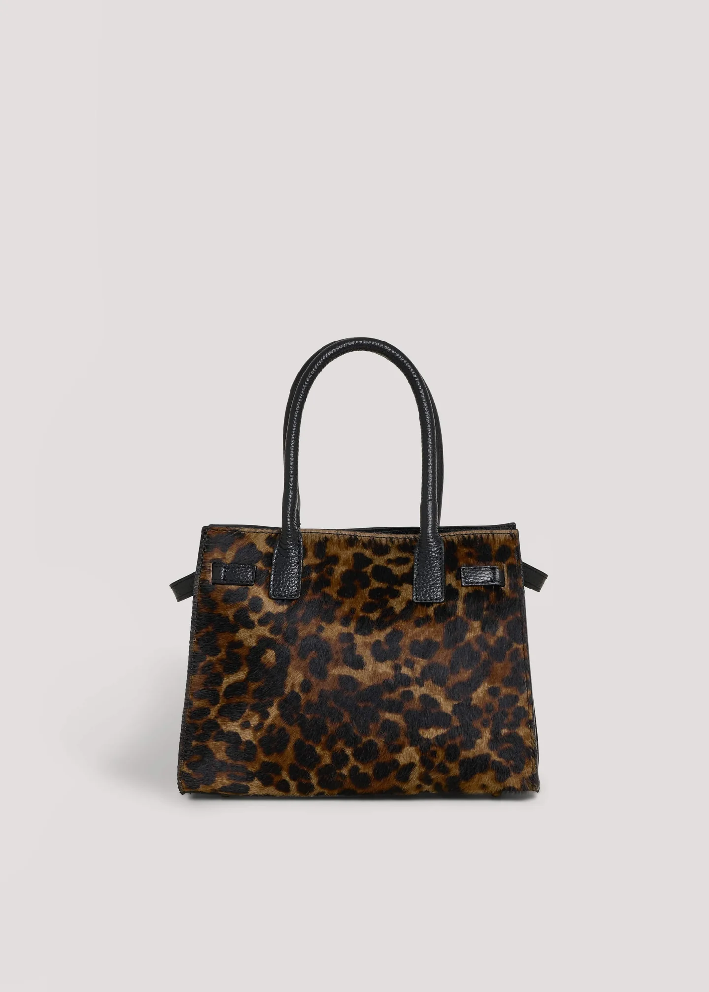Limited edition Capri bag in black leather and pony skin